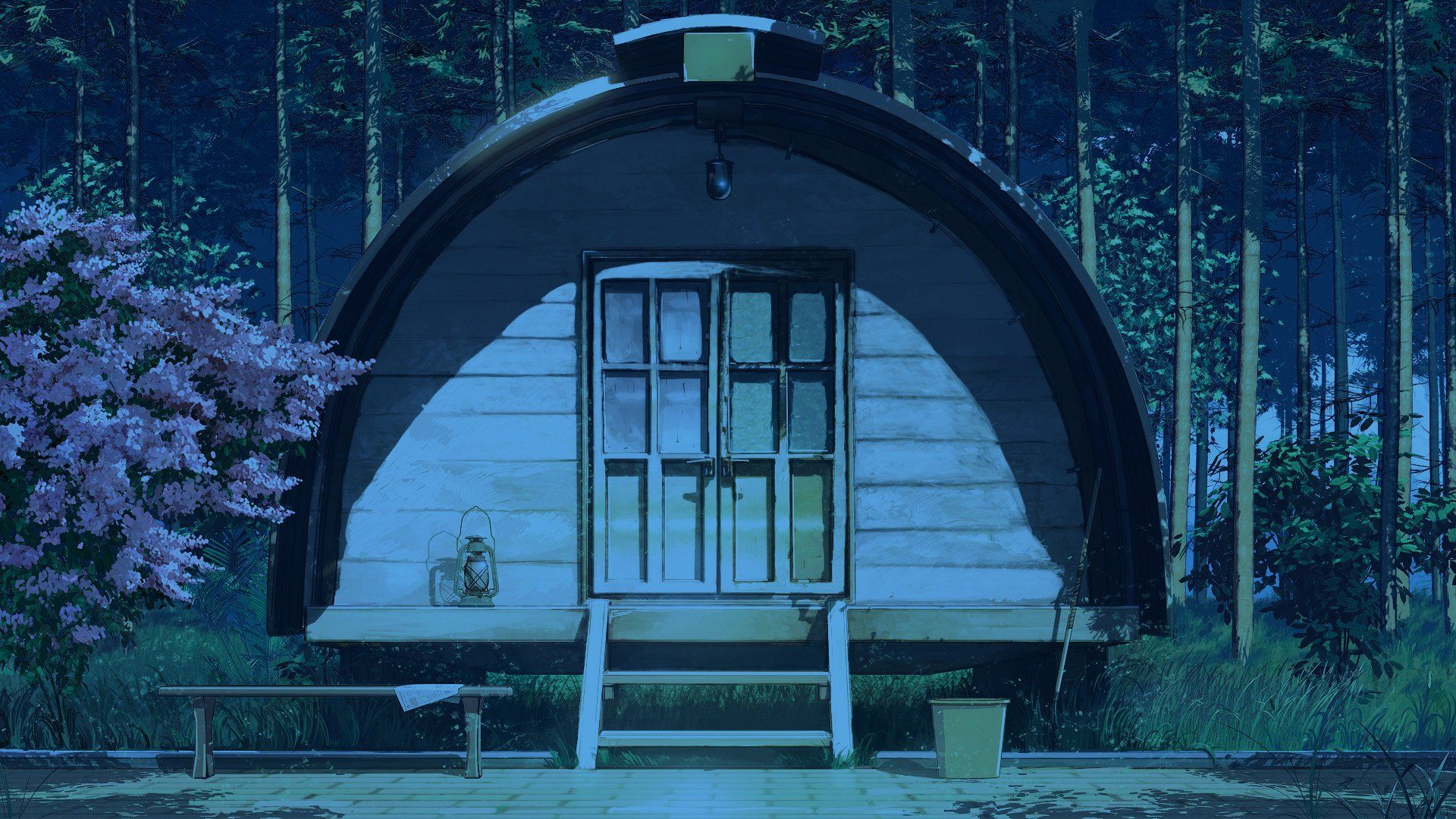 Night version Slavya`s house HD Wallpaper. Background Imagex1080