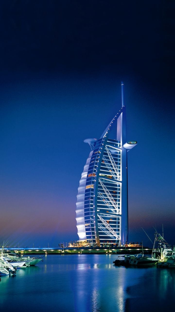 Download Wallpaper 720x1280 Dubai, United arab emirates, Sea Samsung Galaxy S3 HD Background. Pencakar langit, Pariwisata, Fotografi alam