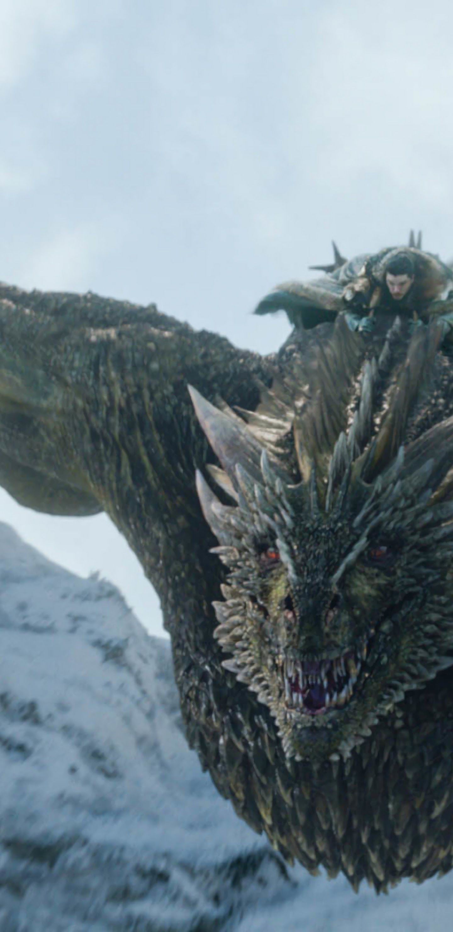 Jon Snow Dragon Game of Thrones 4K Wallpaper