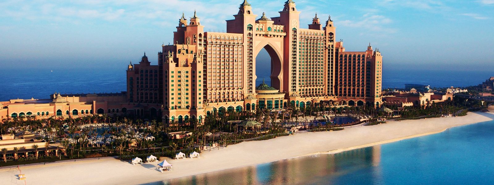 The wallpaper of Atlantis, majestic Dubai hotel situated on Palm Jumeirah