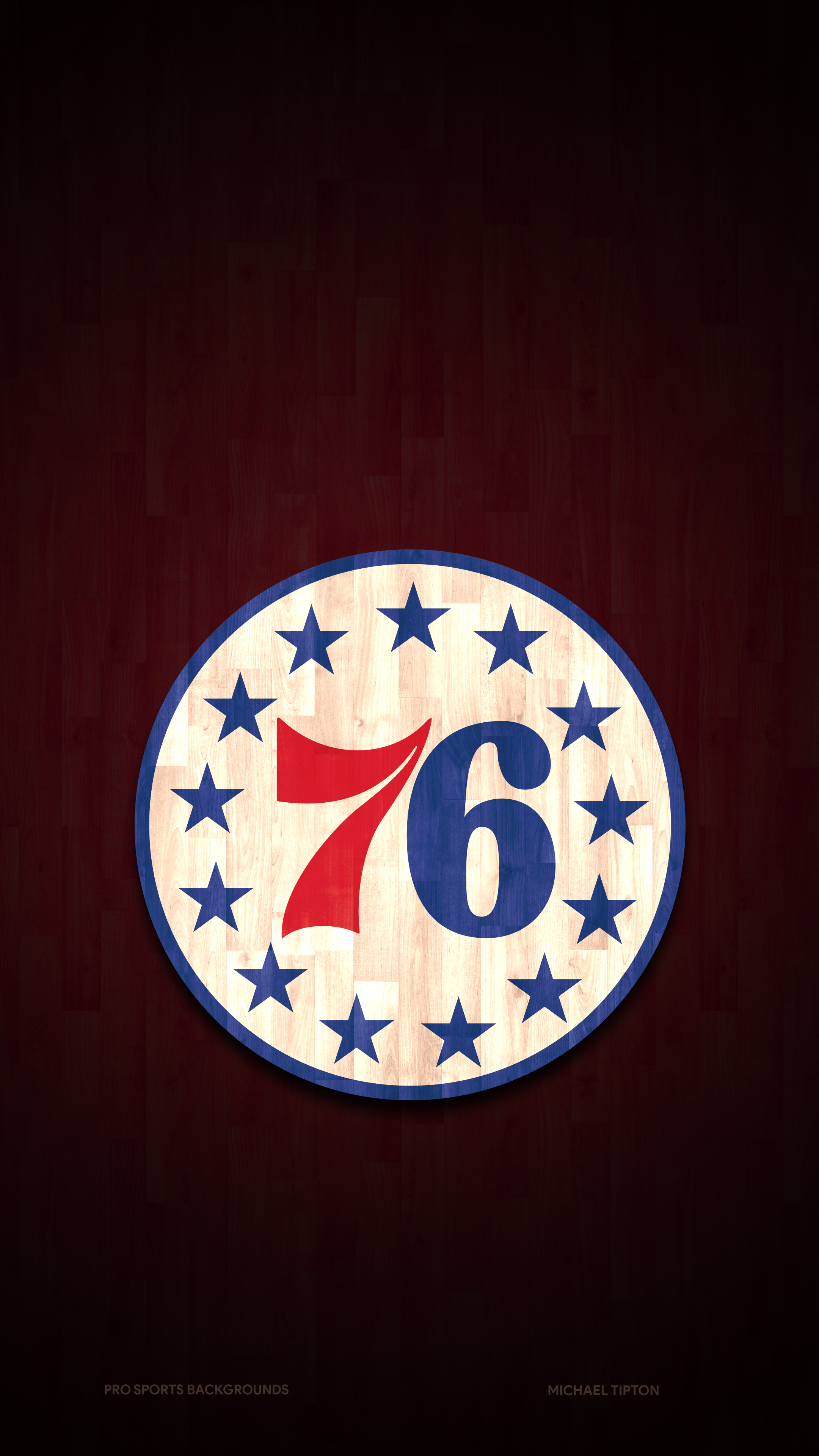 Philadelphia 76ers: Logo Pattern (Red) - Officially Licensed HD phone  wallpaper | Pxfuel