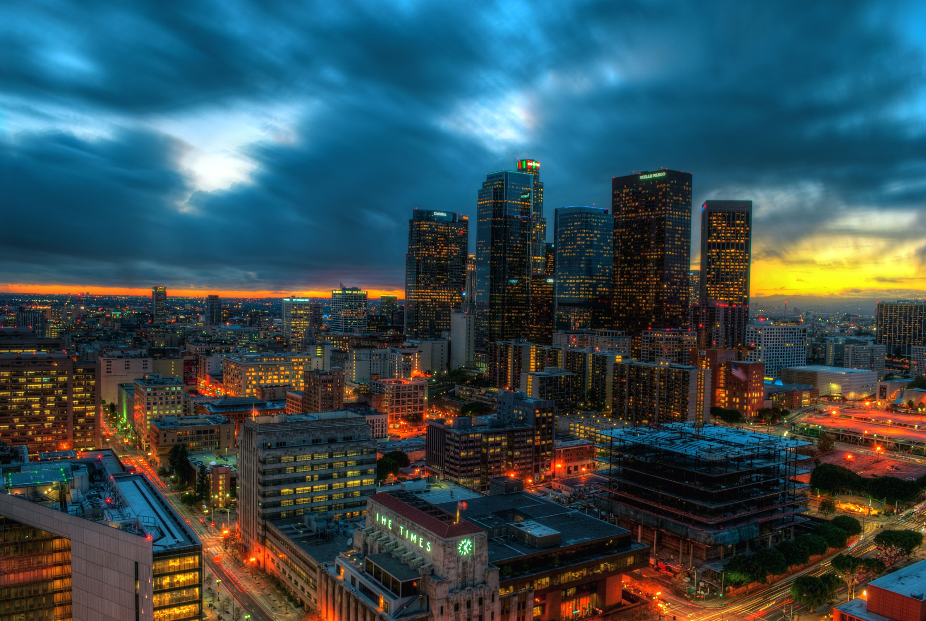 Los Angeles Sunset HD Wallpaper