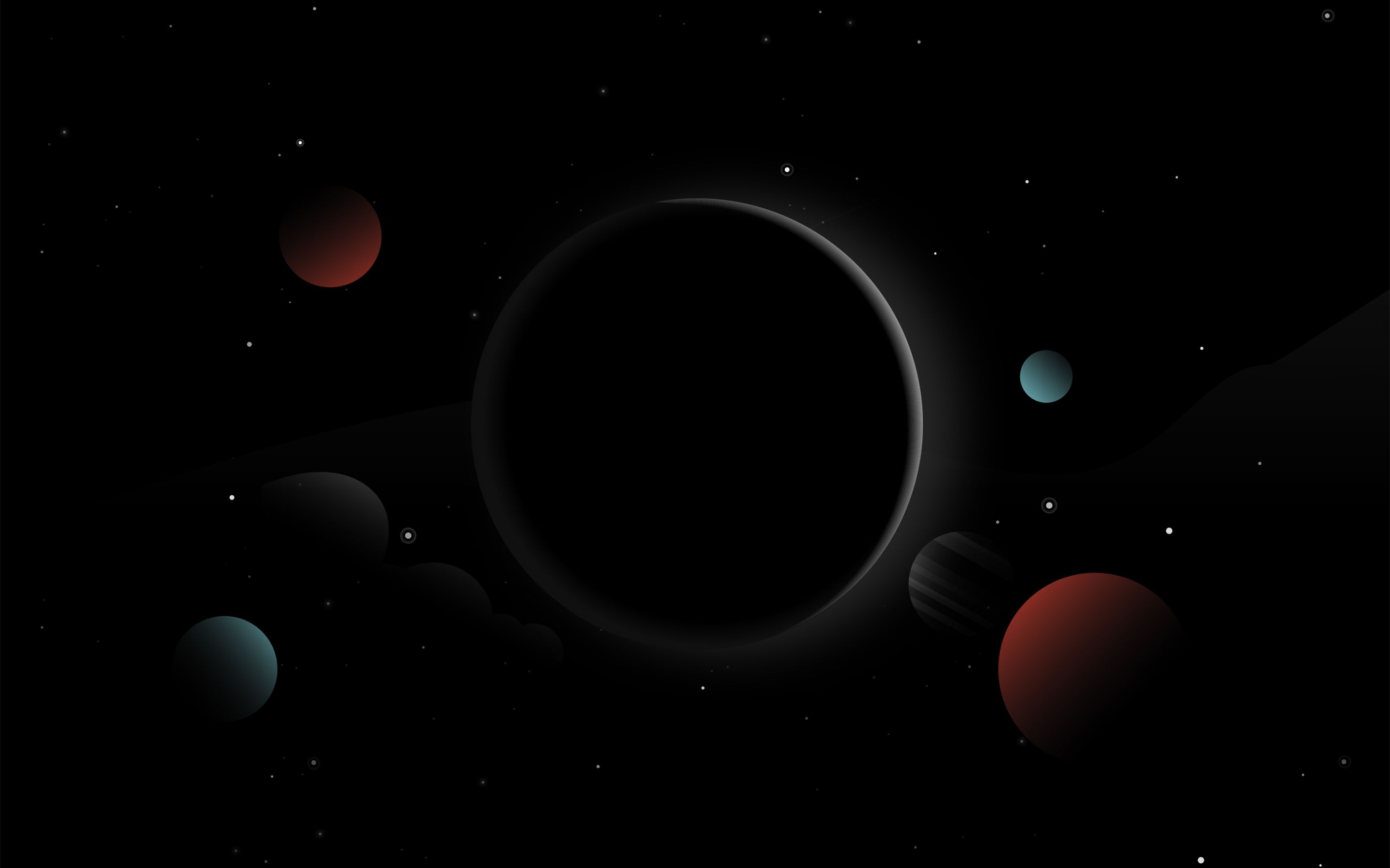 Wallpaper 4k Solar System Planets Panorama, Planets, Solar, system