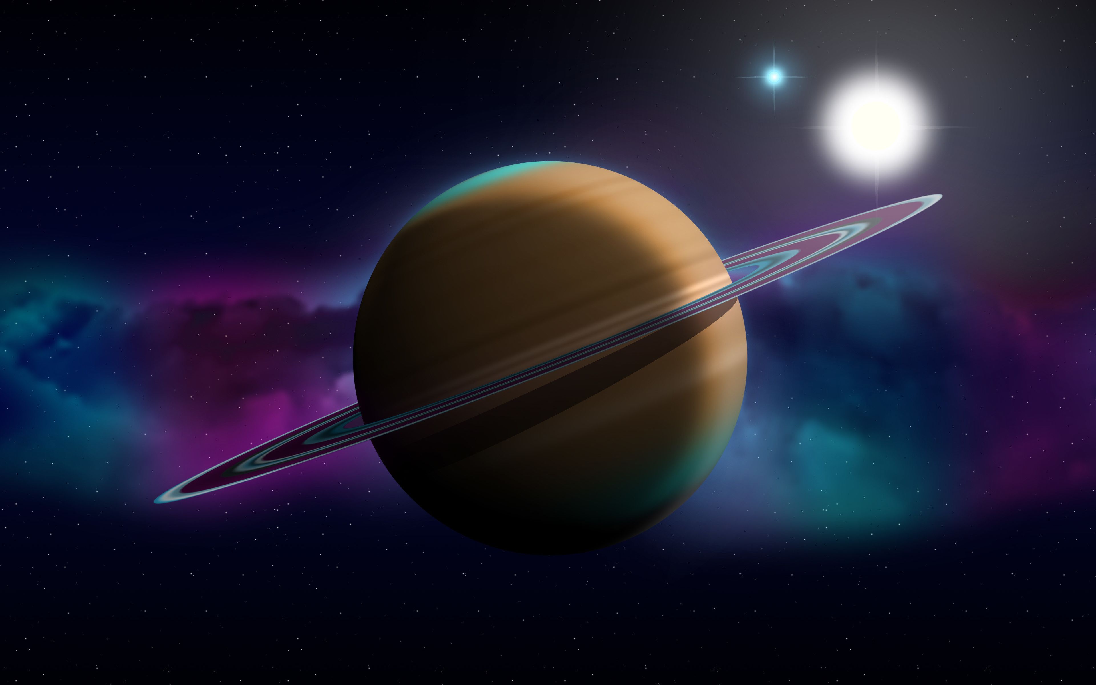Desktop Wallpaper Planet, Saturn, Space, Digital Art, 4k, HD Image, Picture, Background, 41bb08