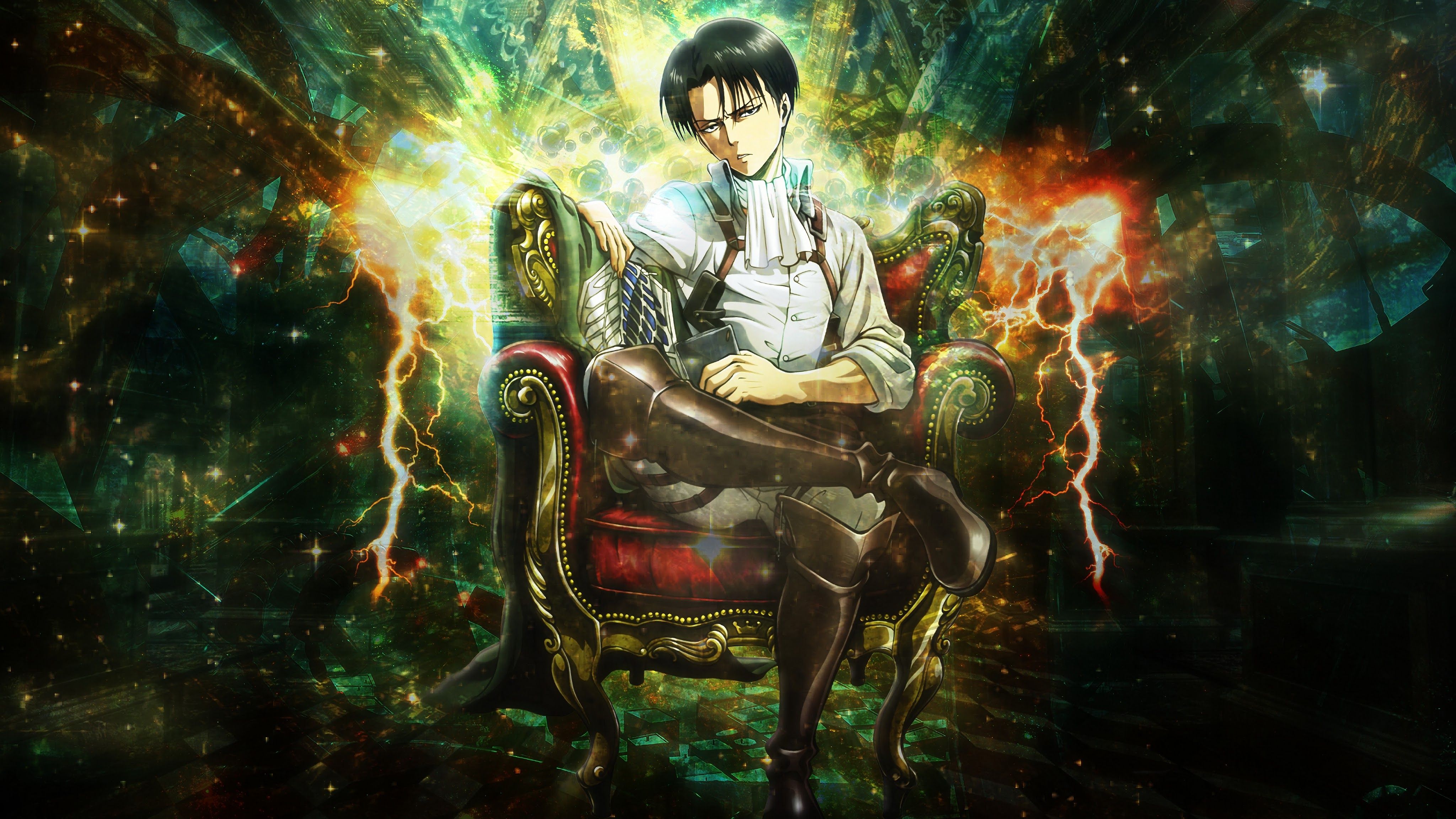 Levi Attack on Titan 4K Wallpaper