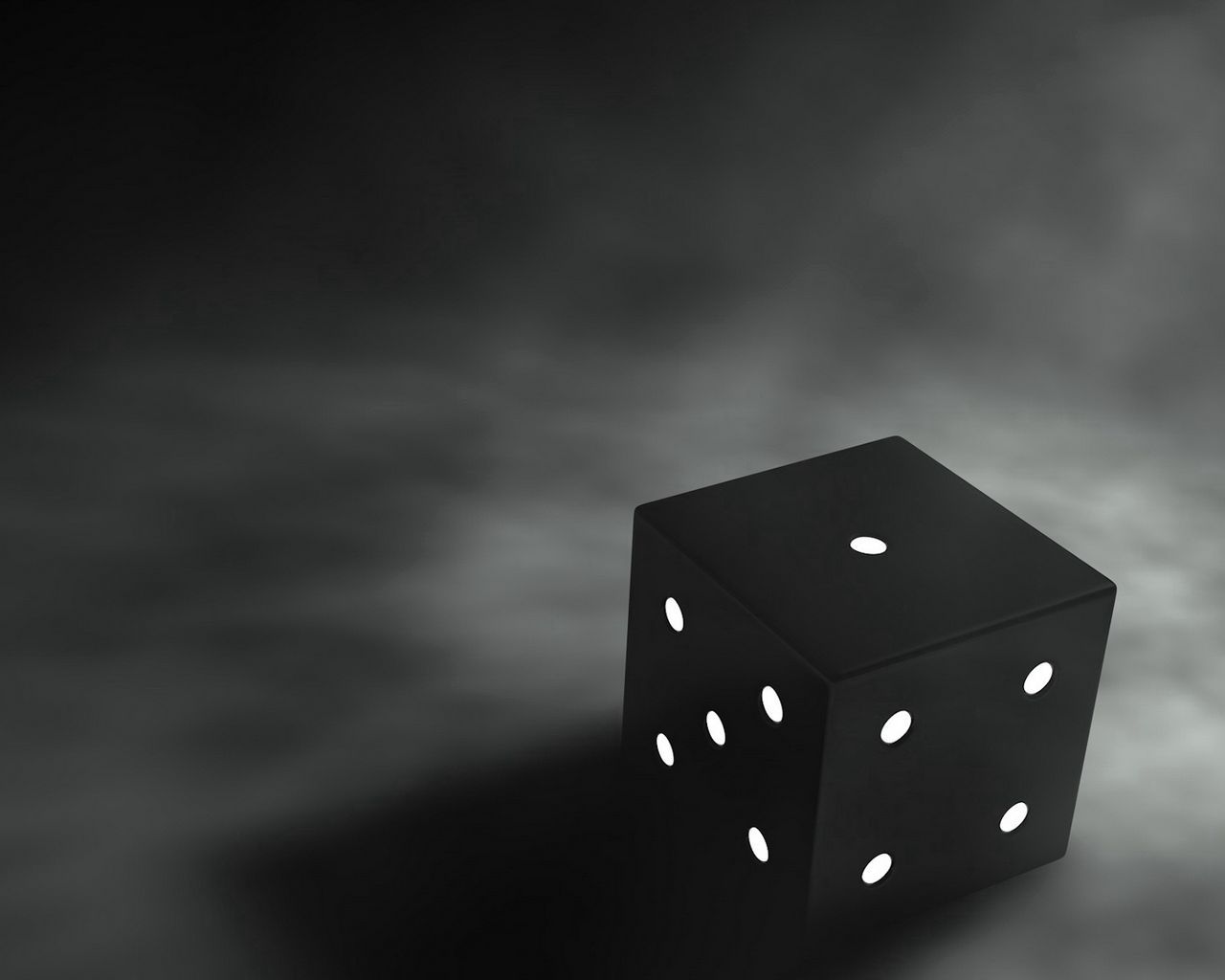 Download wallpaper 1280x1024 cube, 3D, graphics, black, gray background, 3D graphics standard 5:4 HD background