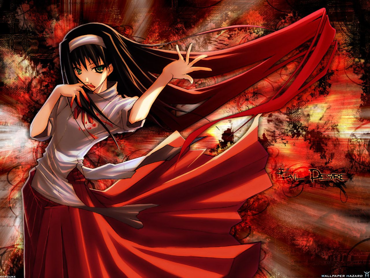 Melty Blood Wallpaper: Evil Desire