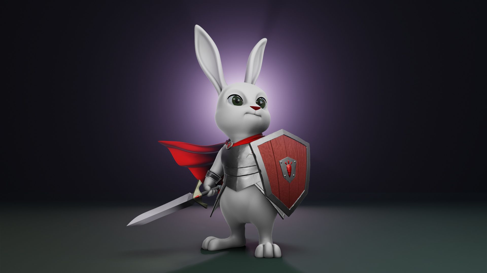 Rabbit warrior in Progress Artists Community