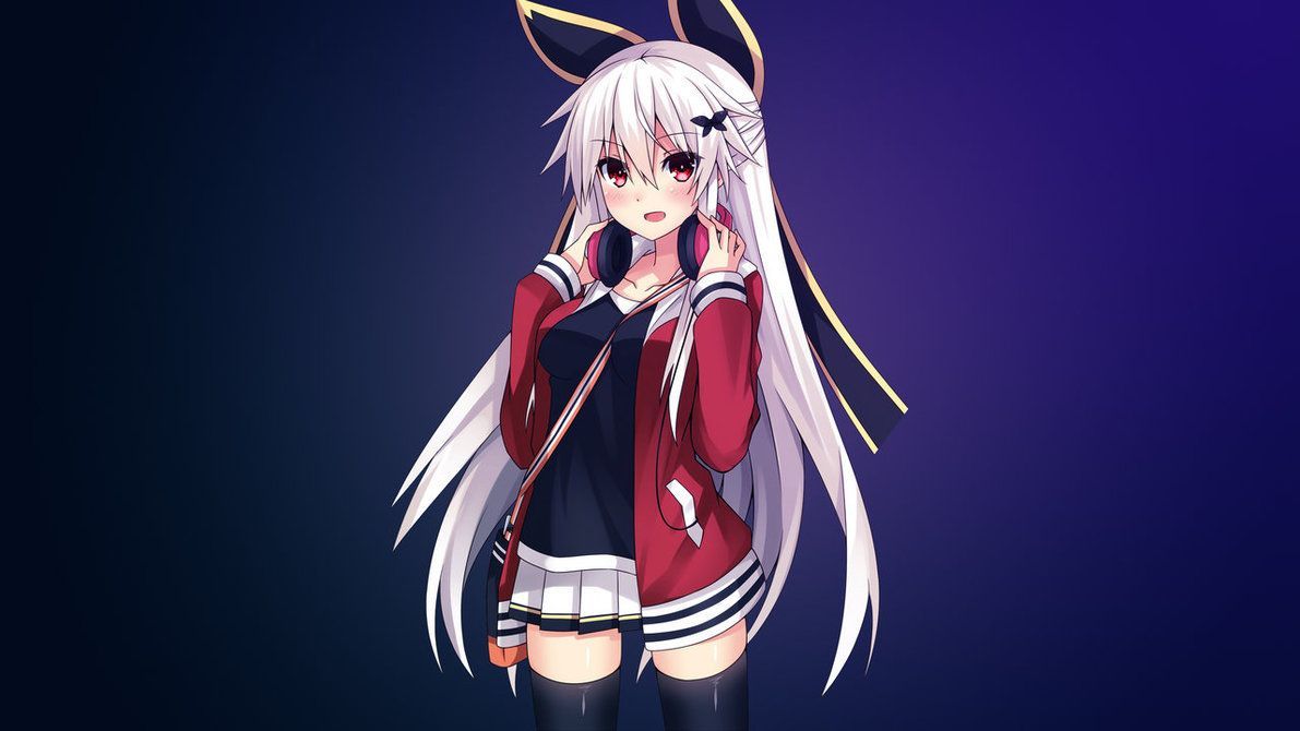 HeadPhones and Ribbons #anime #bunny #girl. Anime wallpaper, Anime wallpaper download, HD anime wallpaper