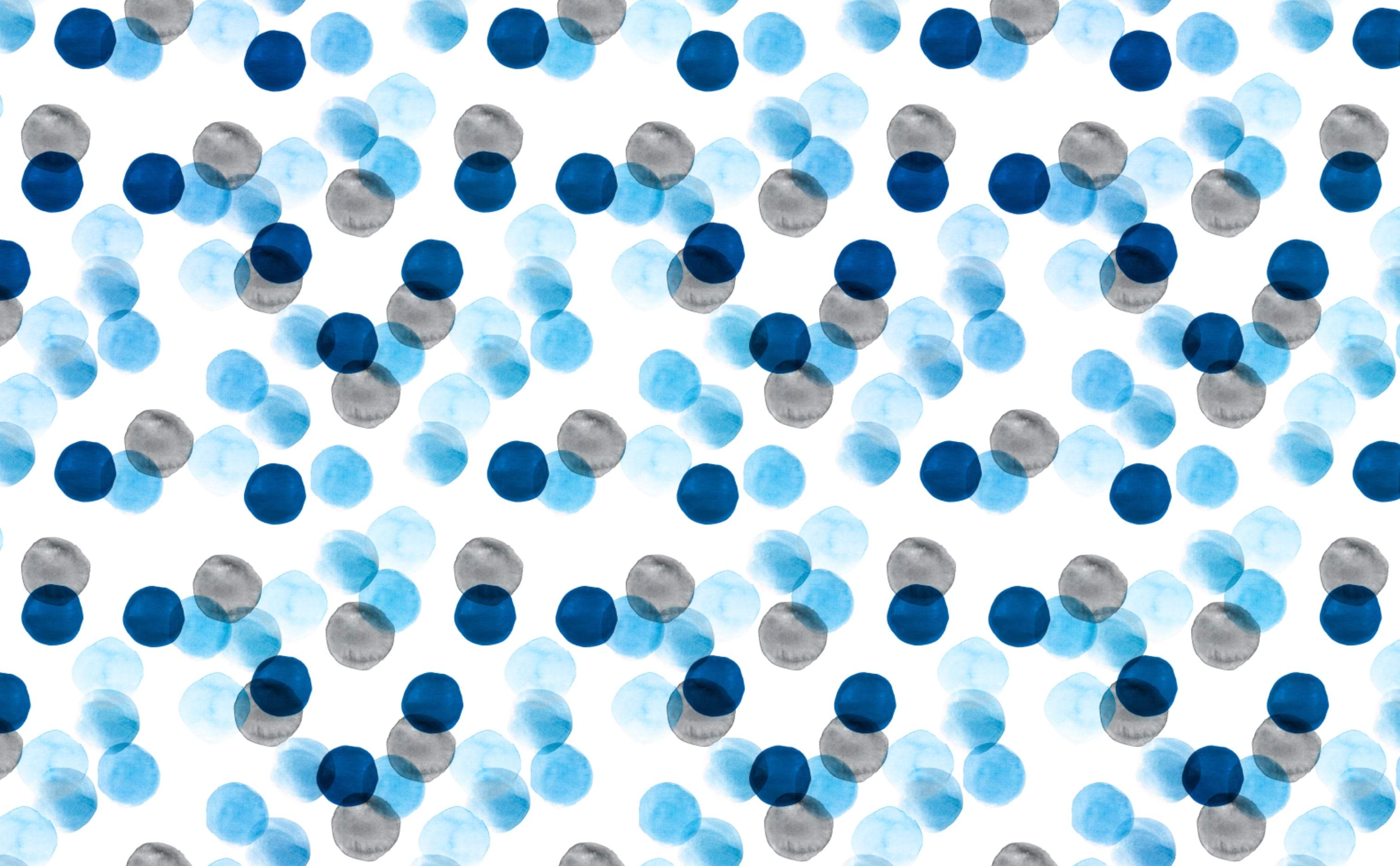 Blue Watercolor Dots Wallpaper for Walls