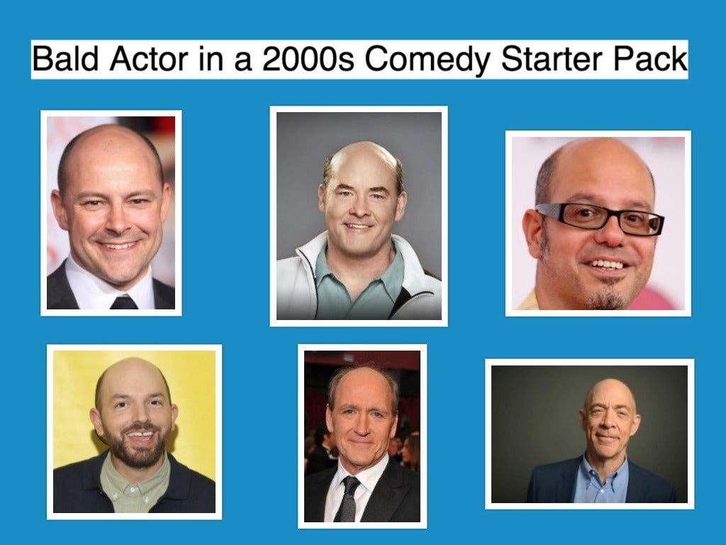 Bald Actor in a 2000s Comedy Starter Pack