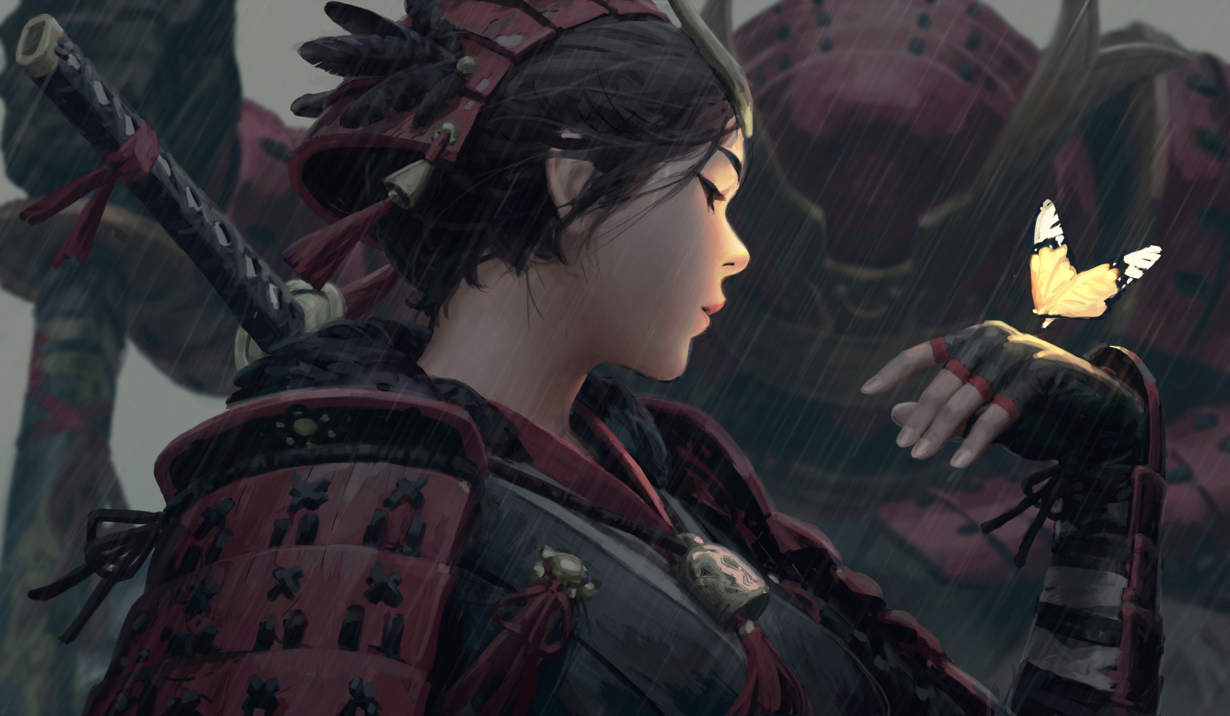 Fantasy Samurai 4k Ultra HD Wallpaper