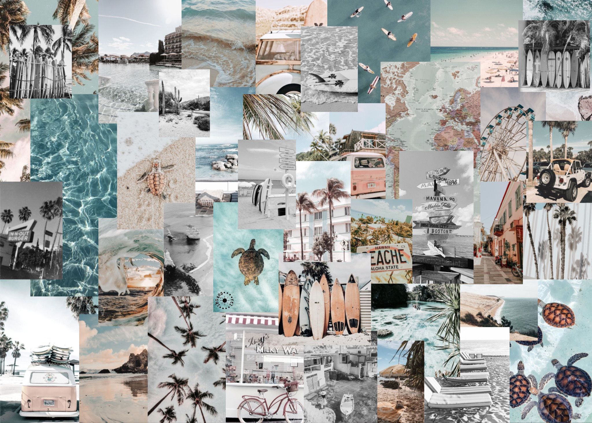 Aesthetic Laptop Collage Wallpaper Free Aesthetic Laptop Collage Background