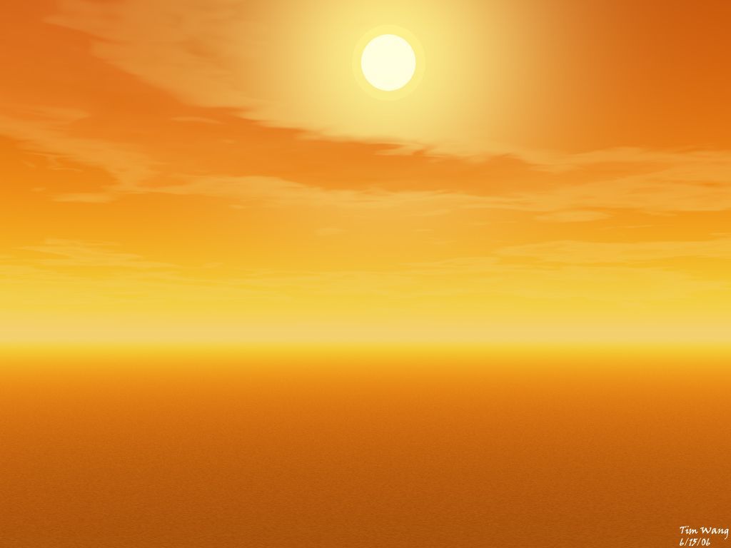 Orange Sky Wallpaper