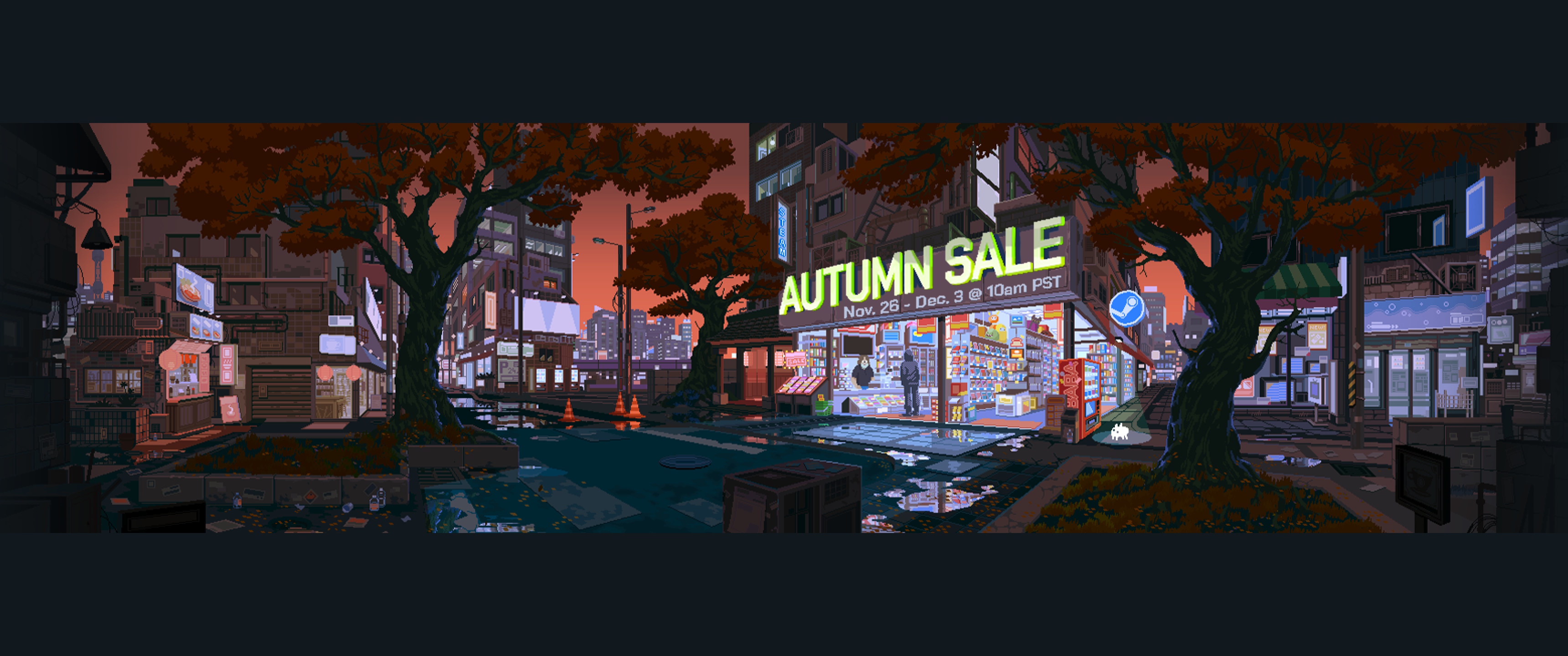 Steam Autumn Sale wallpaper I made for you guys 3440x1440