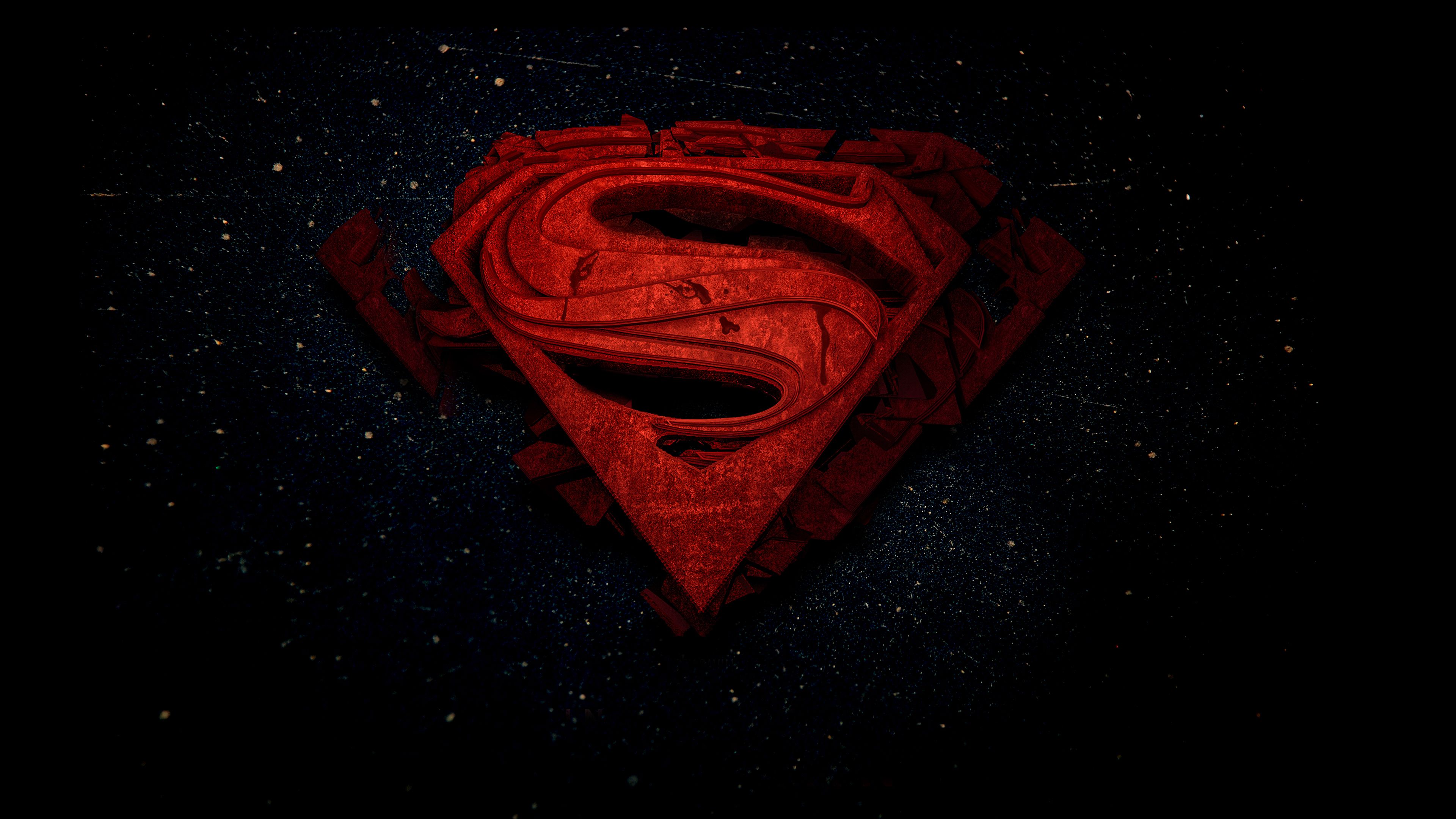 Superman 3D Logo 4k, HD Superheroes, 4k Wallpaper, Image, Background, Photo and Picture