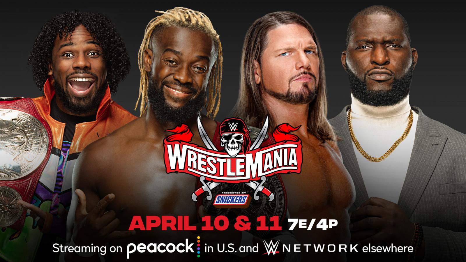 AJ Styles & Omos vs. Kingston & Woods official for WrestleMania