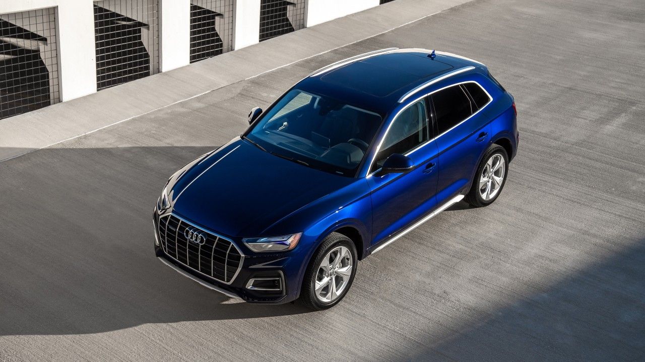 Blue 2021 Audi Q5 45 TFSI Quattro 4K 5K HD Cars Wallpaper</a> Wallpaper