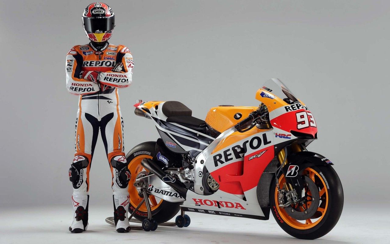 Repsol Honda RCV Marc Marquez MotoGP Wallpaper 3D Models. Free