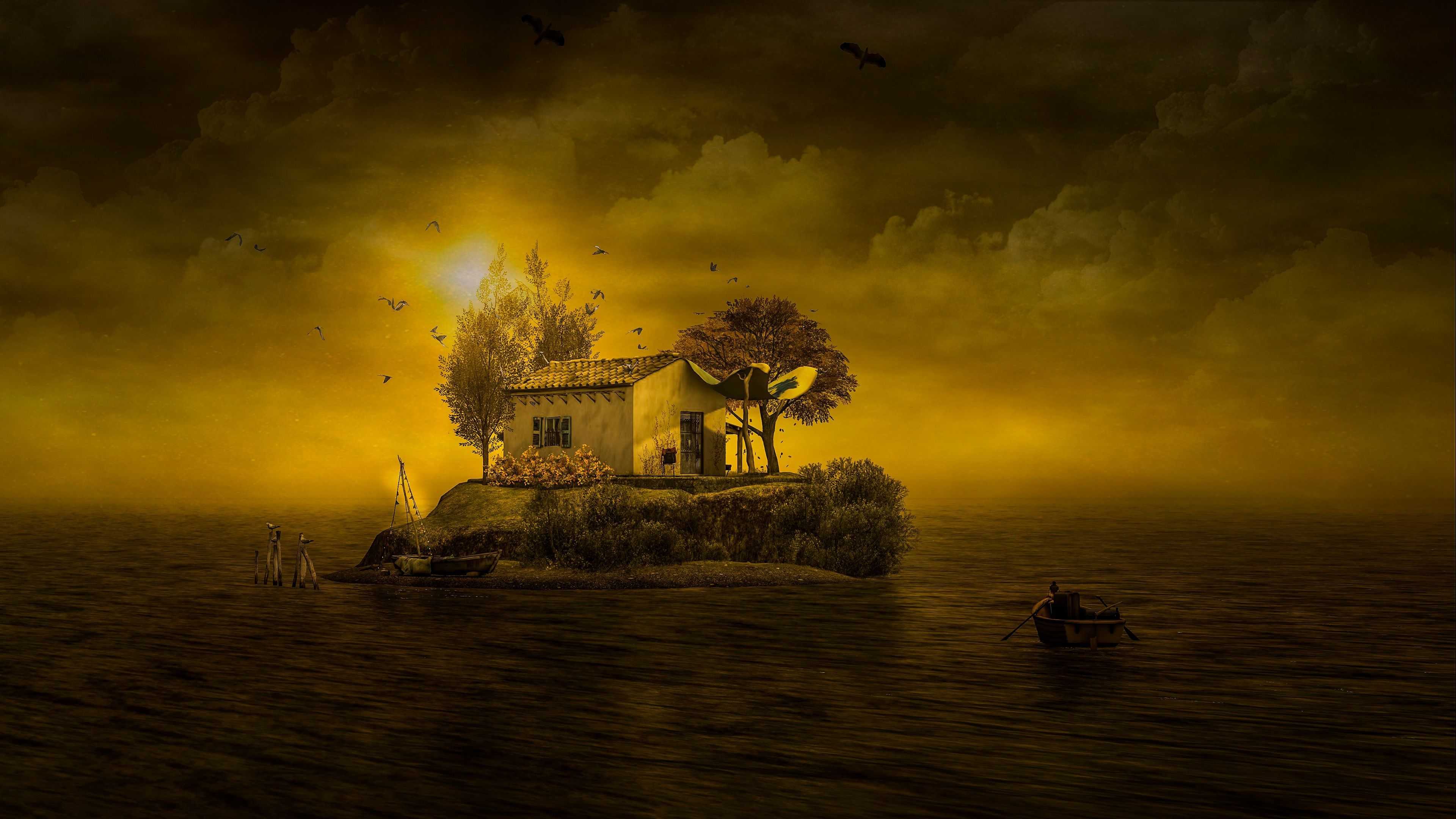Fantasy island HD Wallpaper & Background
