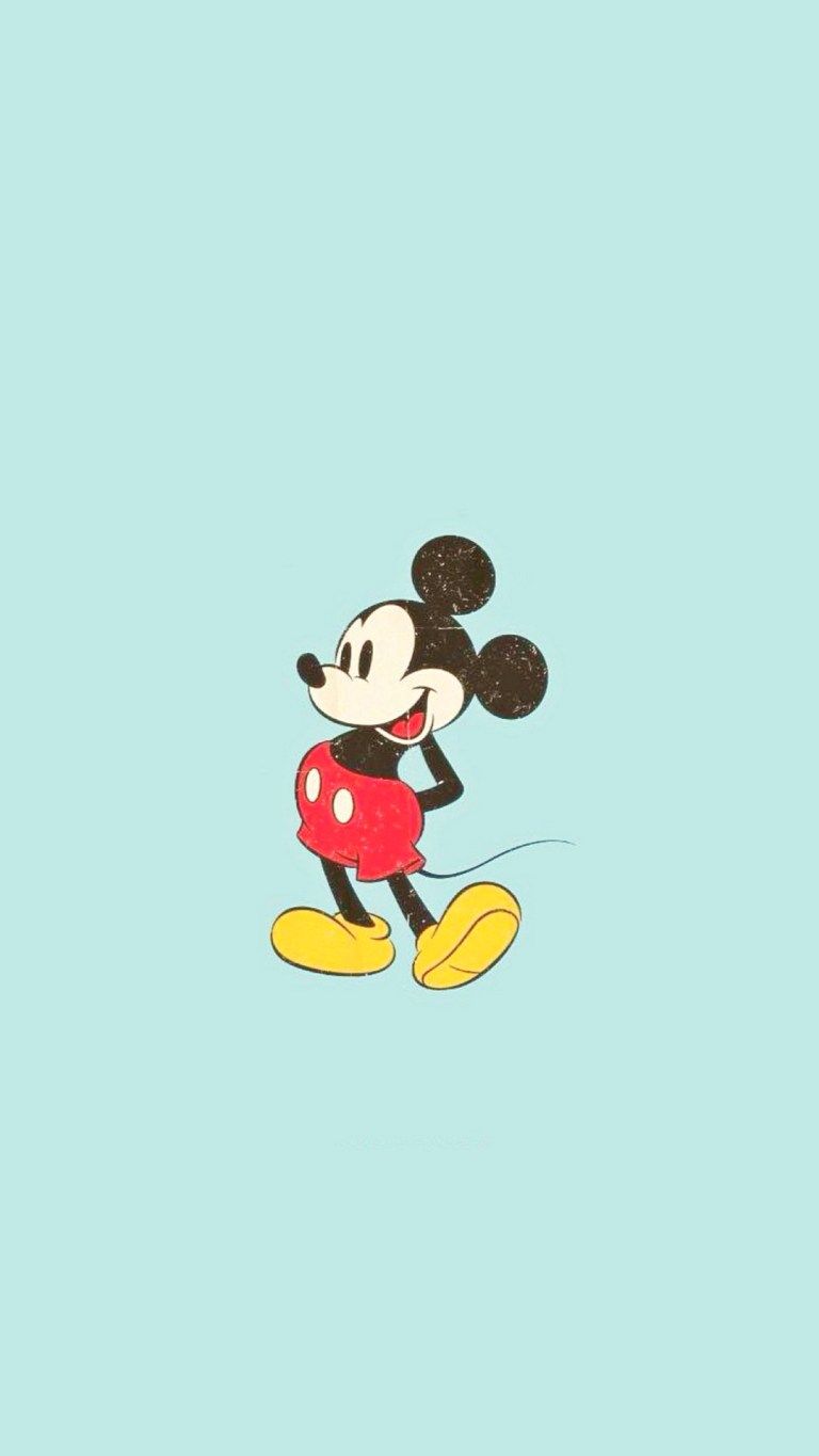 Mickey Mouse iPhone Ultra HD 4K Disney Minimal Wallpaper