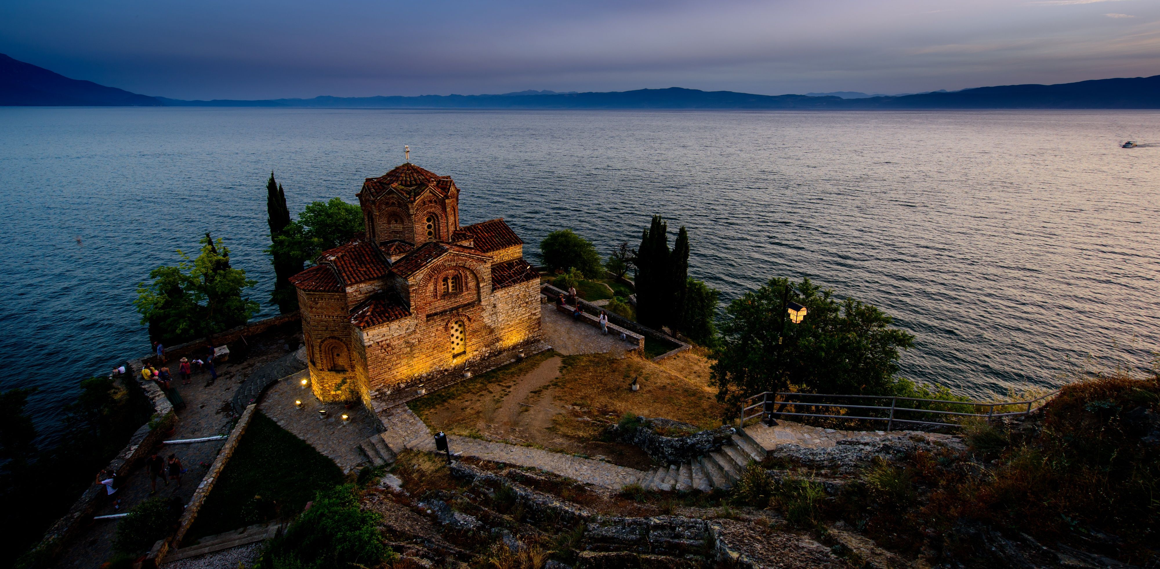St. John the Theologian, Orthodox church in Ohrid, North Macedonia HD Wallpaper
