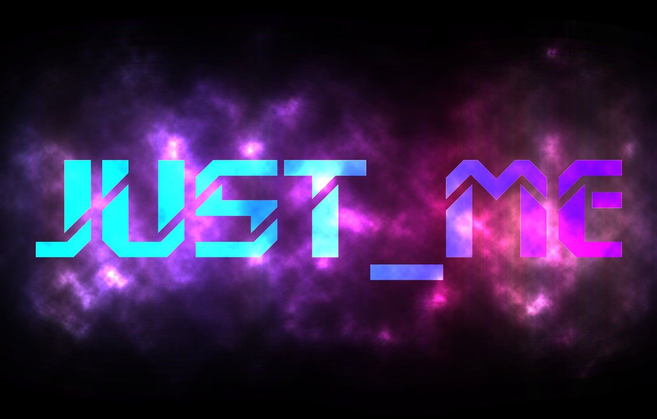 Wallpaper color, space, game, the inscription, palette, just me, zvezdy, only I, English letters image for desktop, section космос