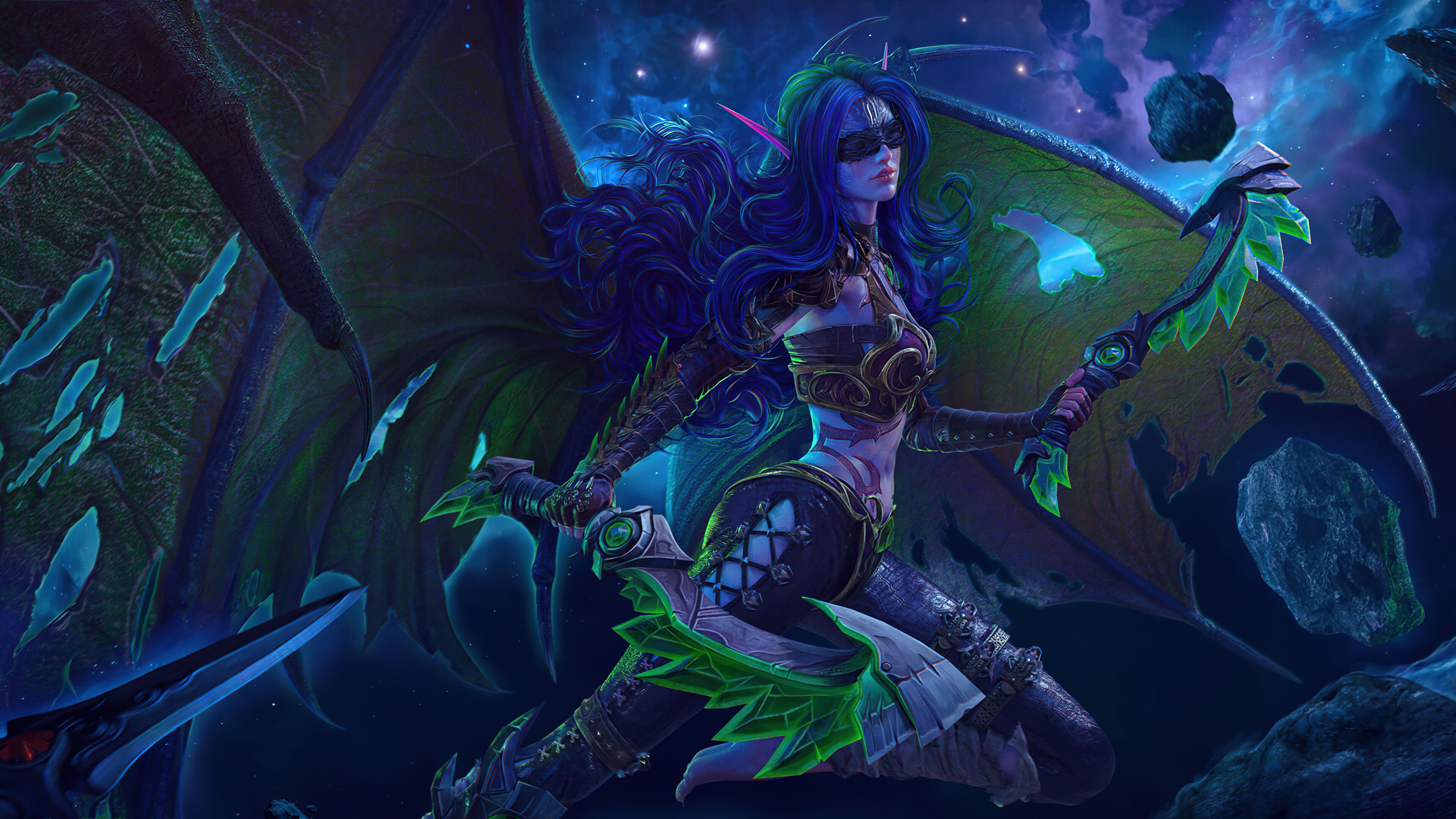 World of Warcraft Demon Hunter Wallpaper 4k Ultra HD