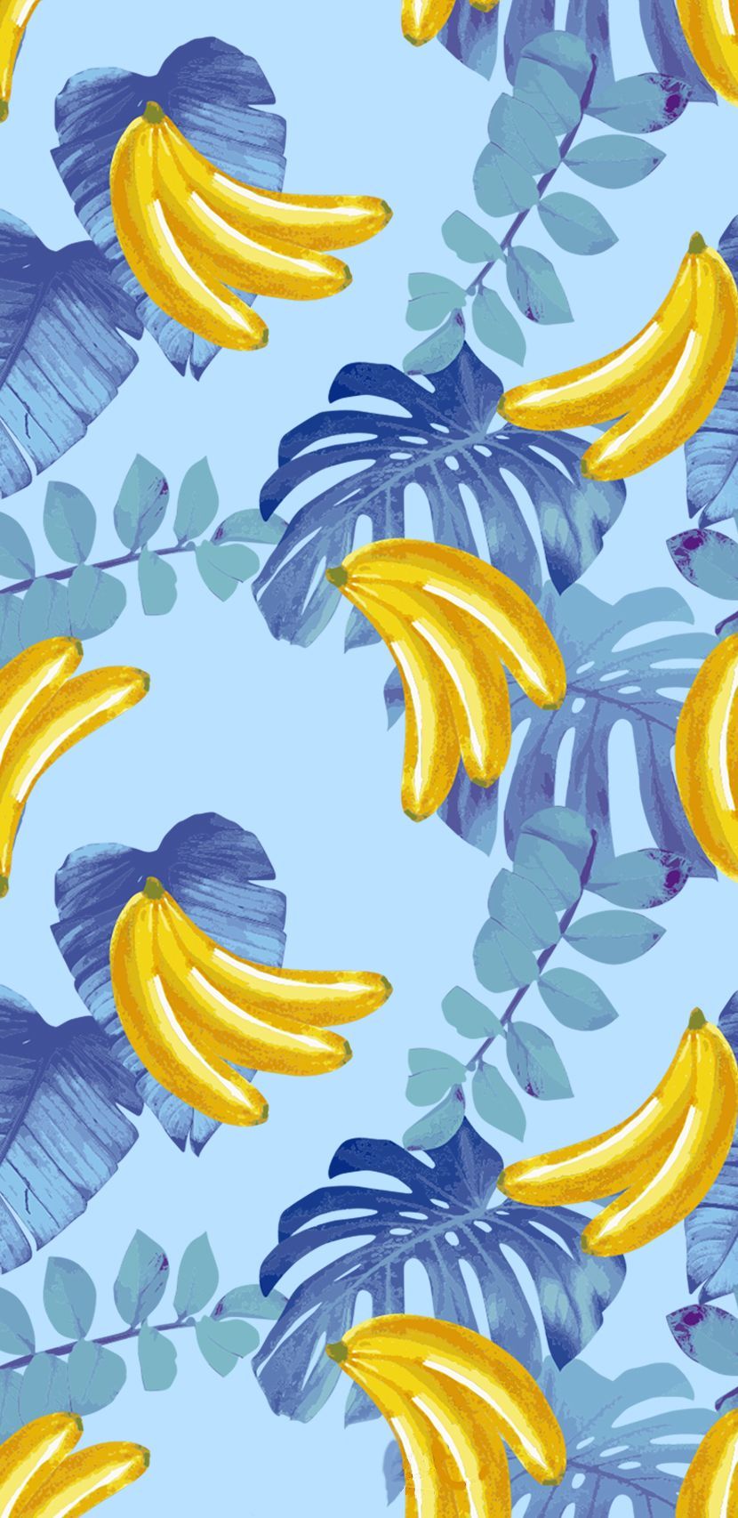 Tropical bananas. Banana wallpaper, iPhone wallpaper pattern, Cute patterns wallpaper