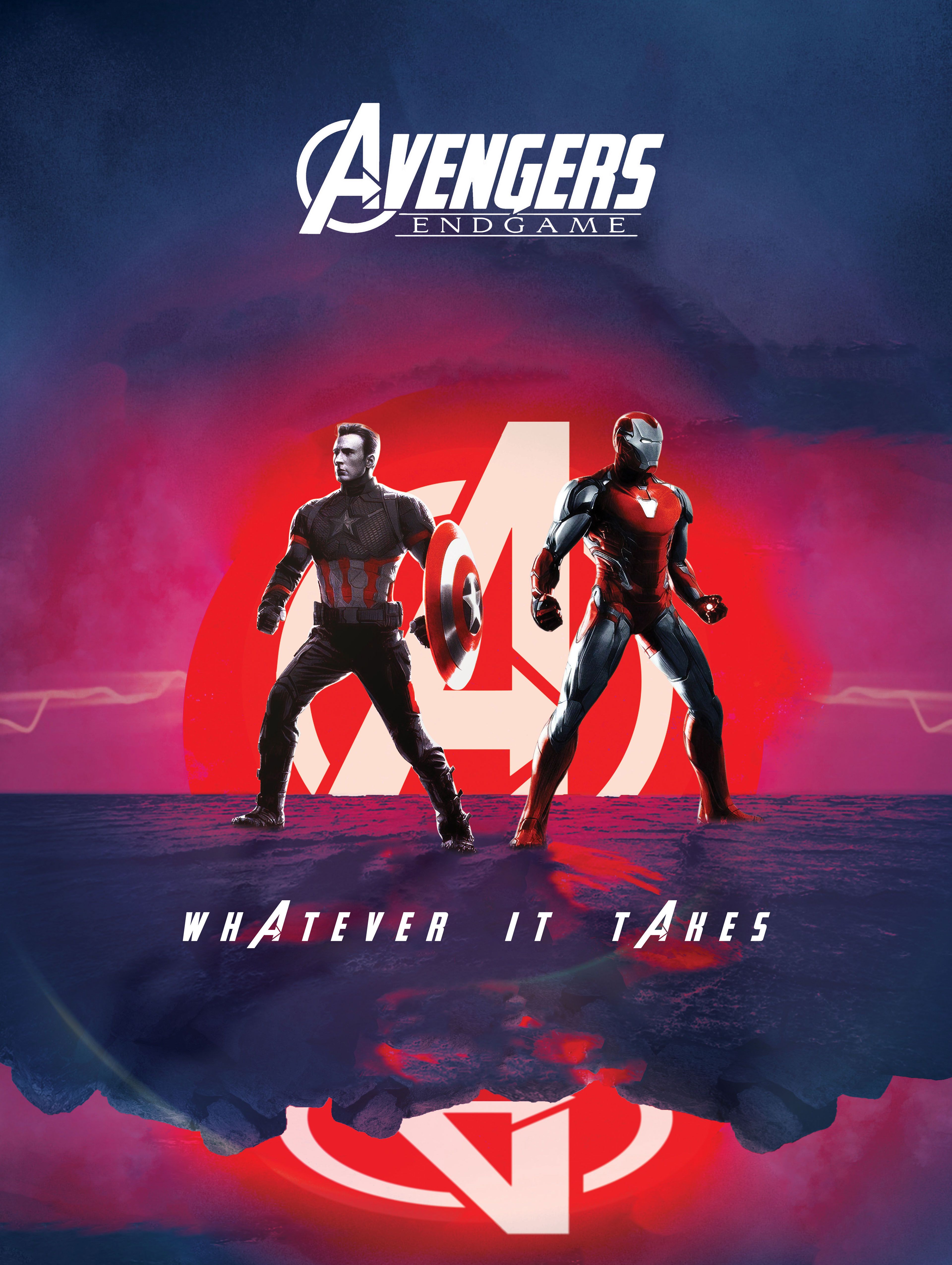 Avengers: Endgame 4K Wallpaper, Captain America, Iron Man, Graphics CGI