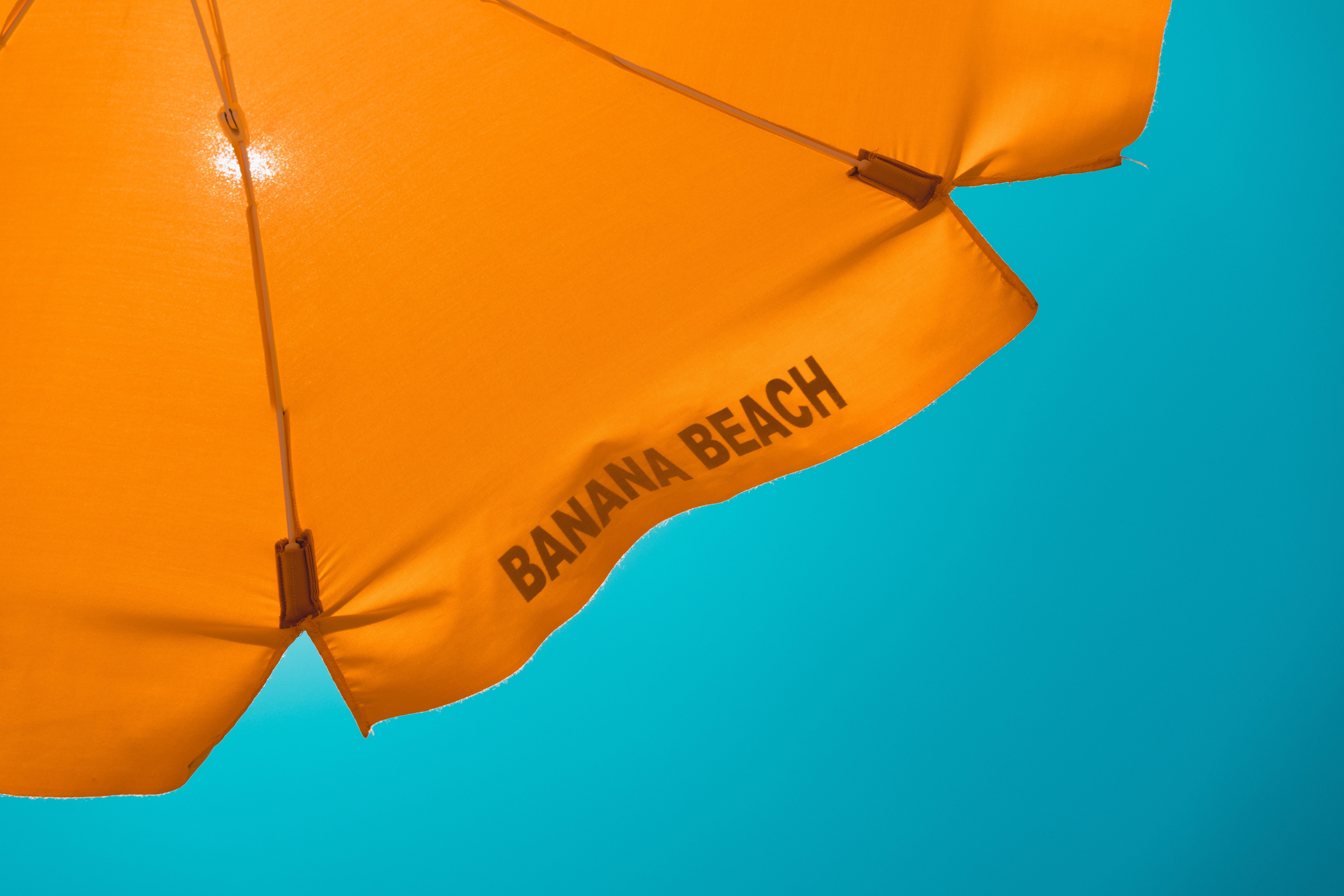 6000x4000 #vacation, #daylight, #sky, #beach, #parasol, #summer, #yellow, #funny background, #sun, #orange, #banana, #funny wallpaper, #Free , #wallpaper, #umbrella, #sun umbrella, #blue, #sunlight, #shade, #italy, #bluesky