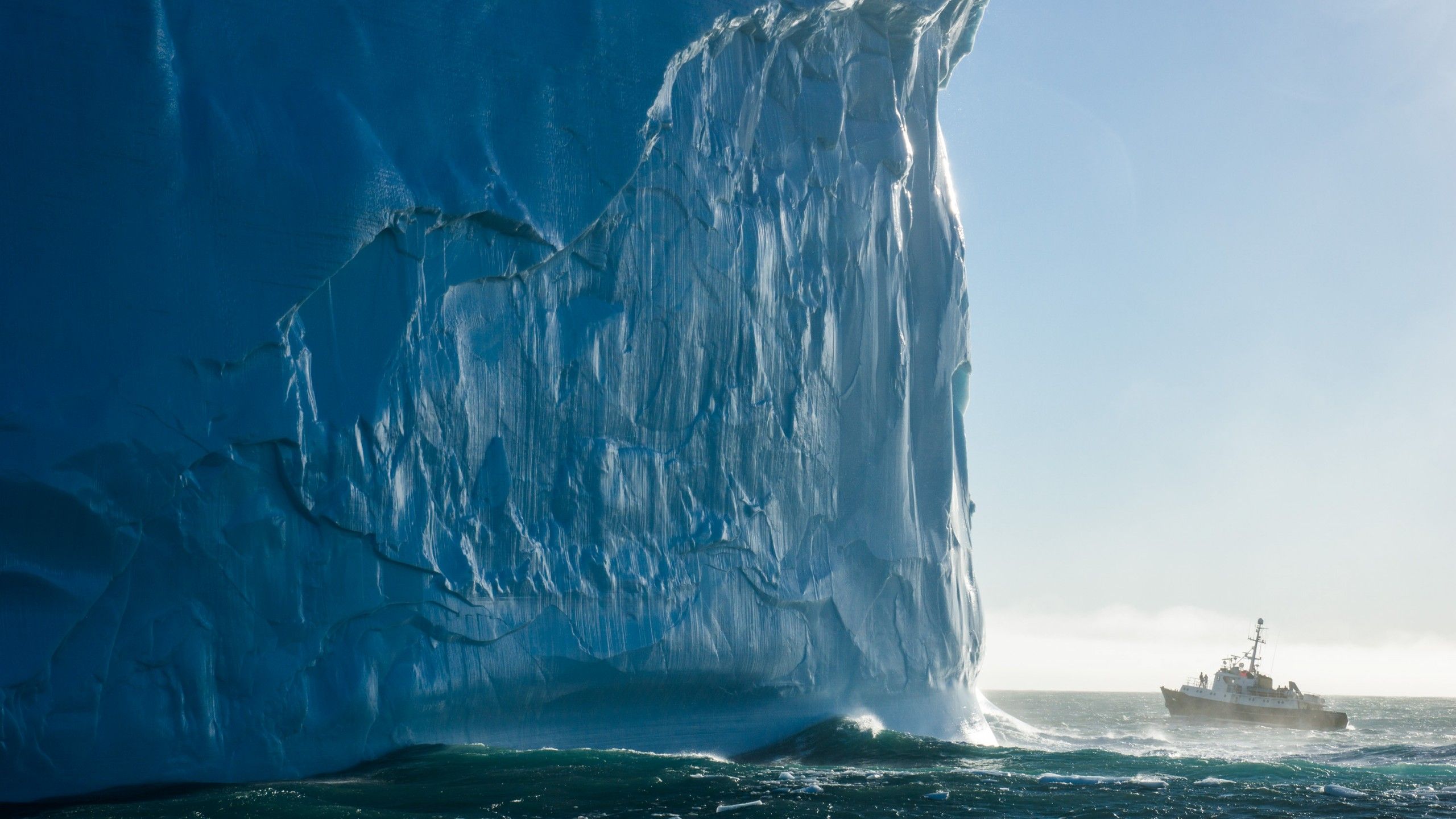 Wallpaper Iceberg, 4k, HD wallpaper, South Georgia, Atlantic Ocean, ship, travel, tourism, ocean, National Geographic Traveler Photo Contest, Nature