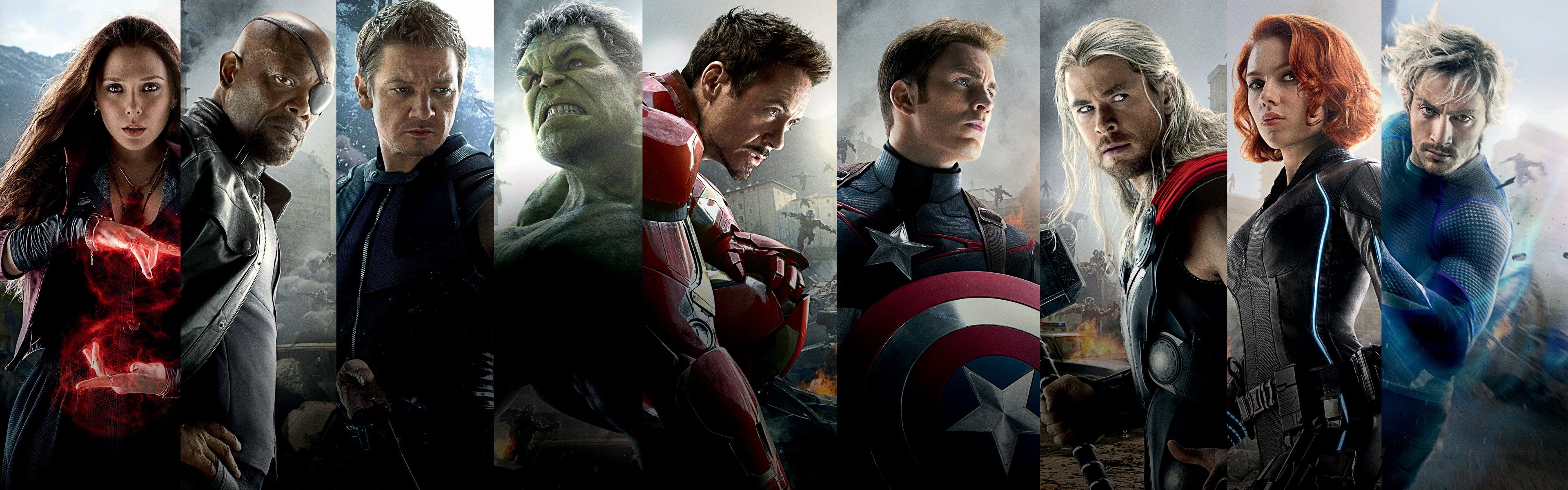 Dual Screen Wallpaper Avengers