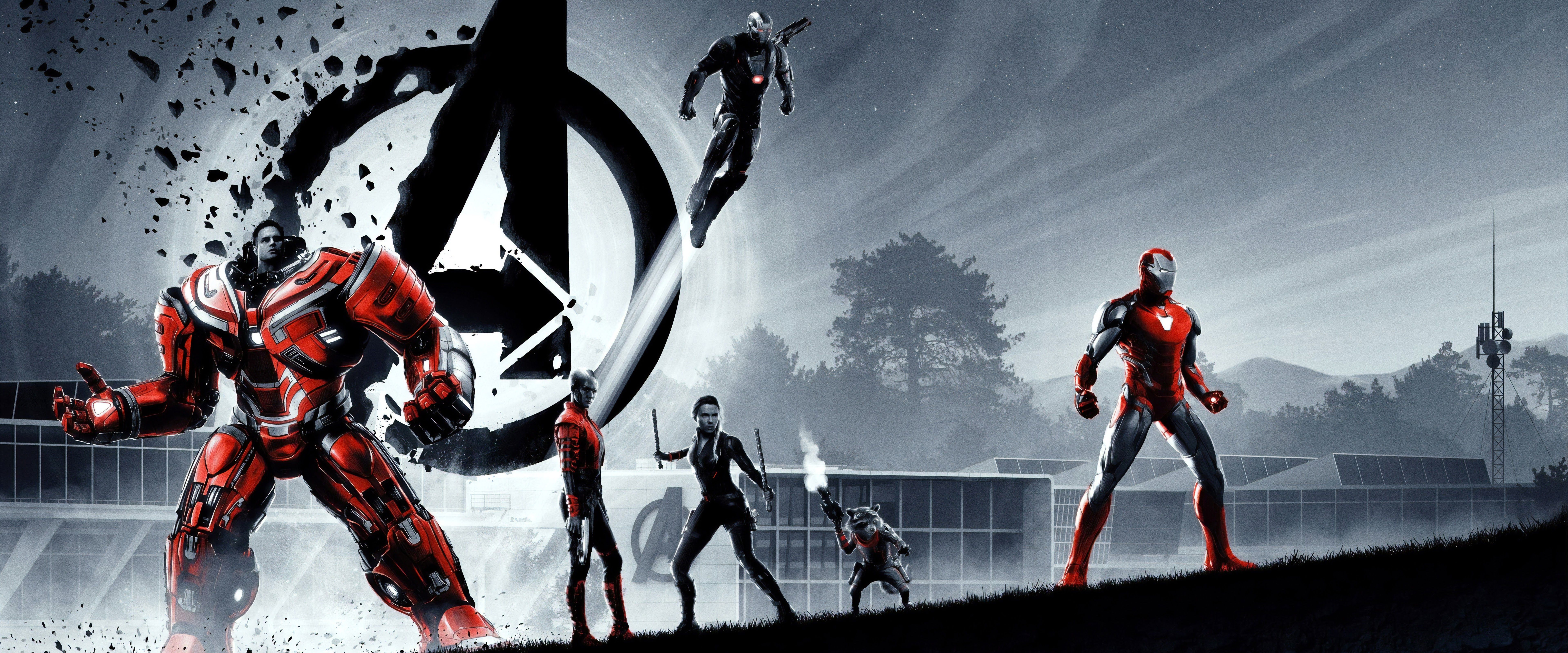 Avengers: Endgame Hulkbuster Iron Man 8K Wallpaper
