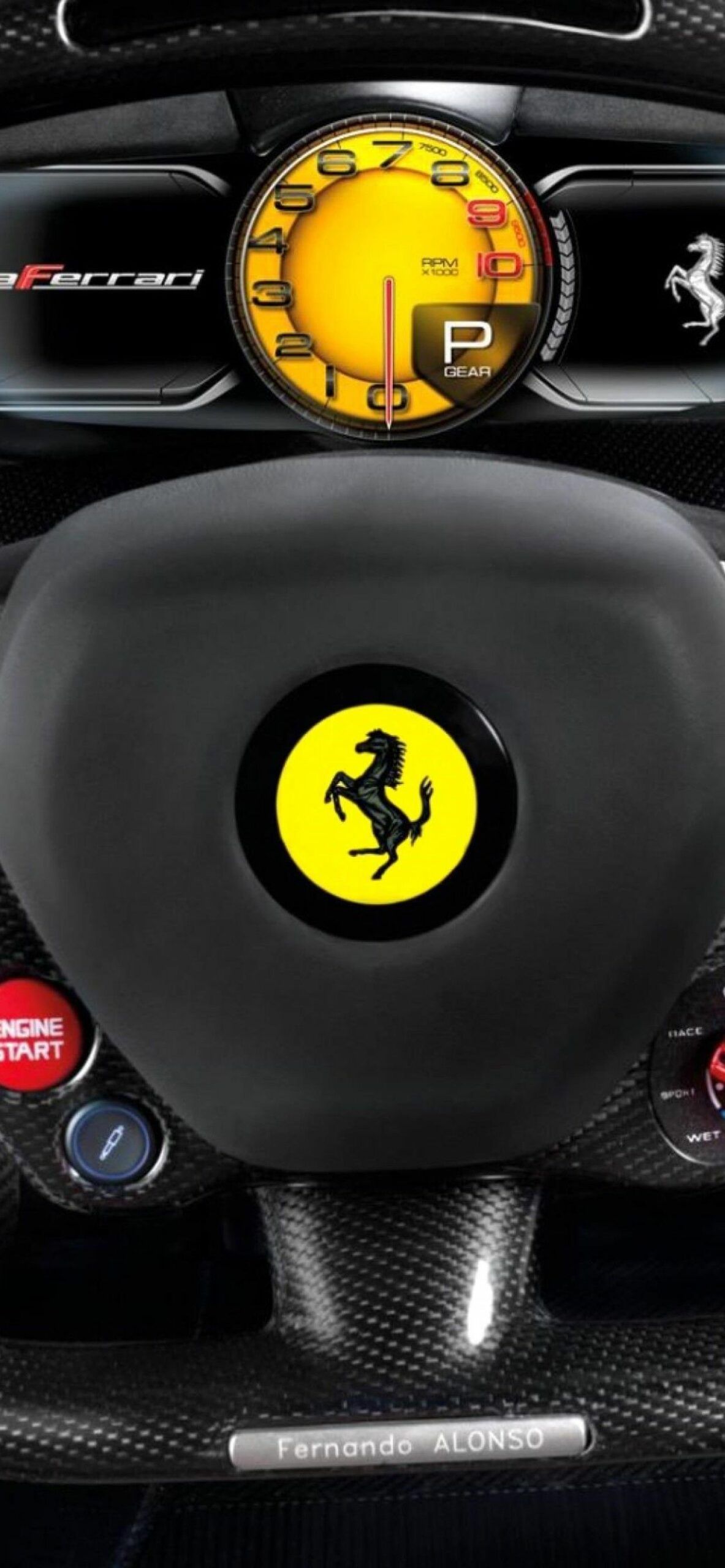 Ferrari Logo Wallpaper 4K iPhone