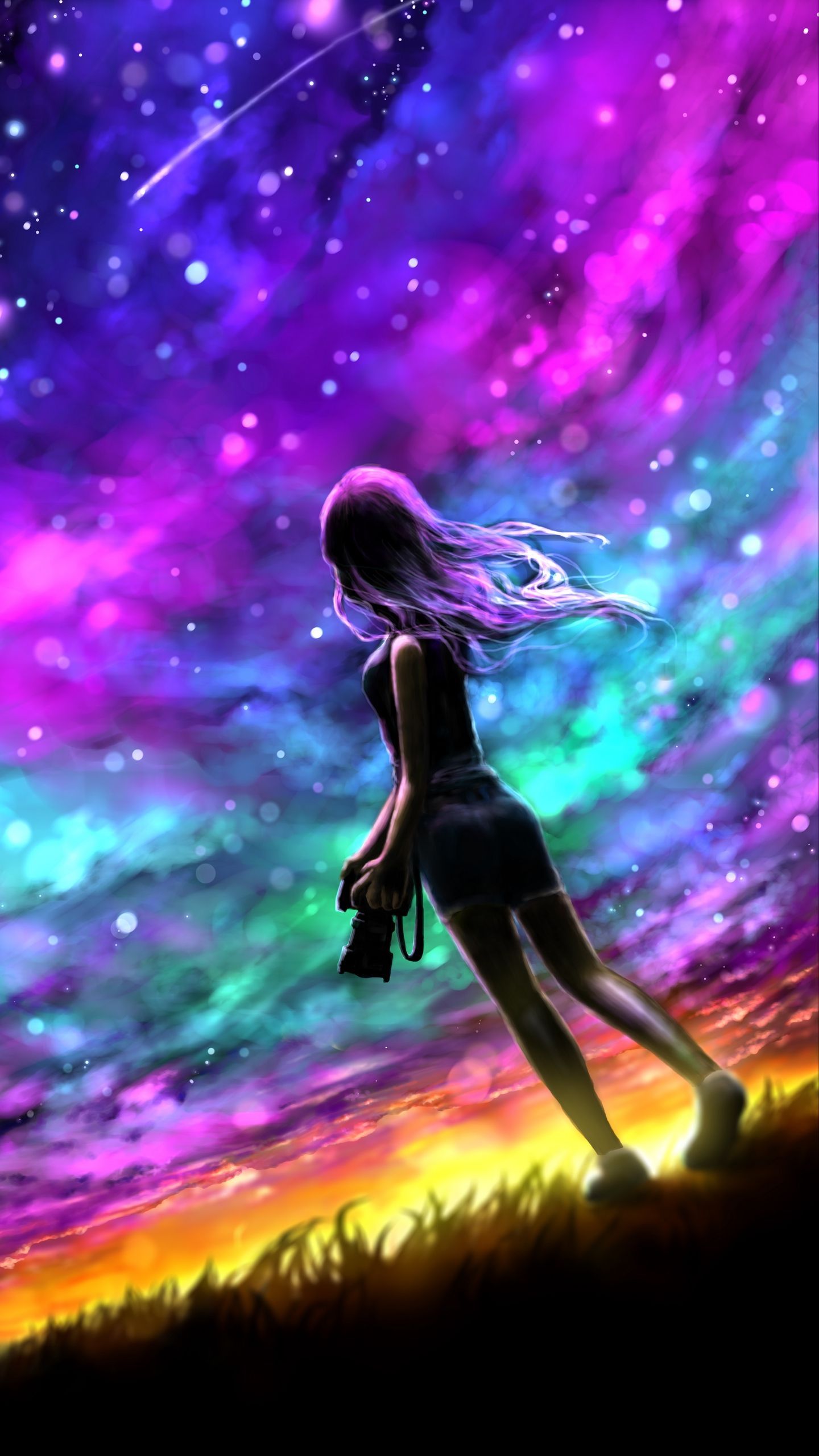 Girl Galaxy Wallpaper Free Girl Galaxy Background