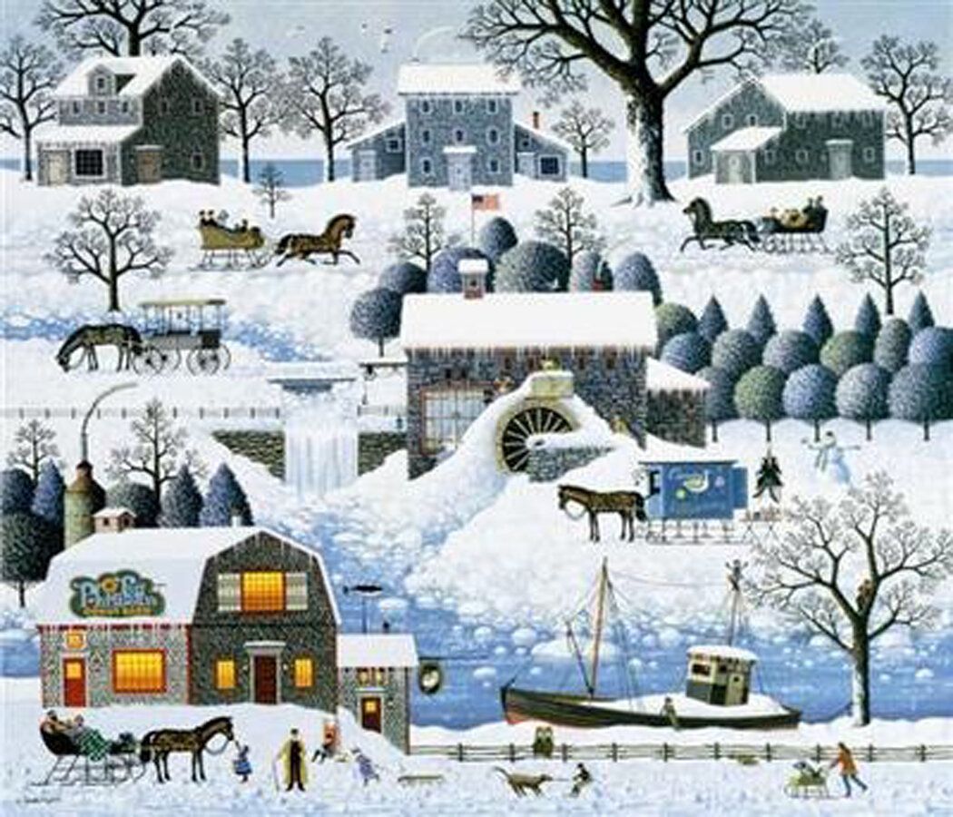HadleyHouseCo 'Plumbelly's Playground' by Charles Wysocki Painting Print