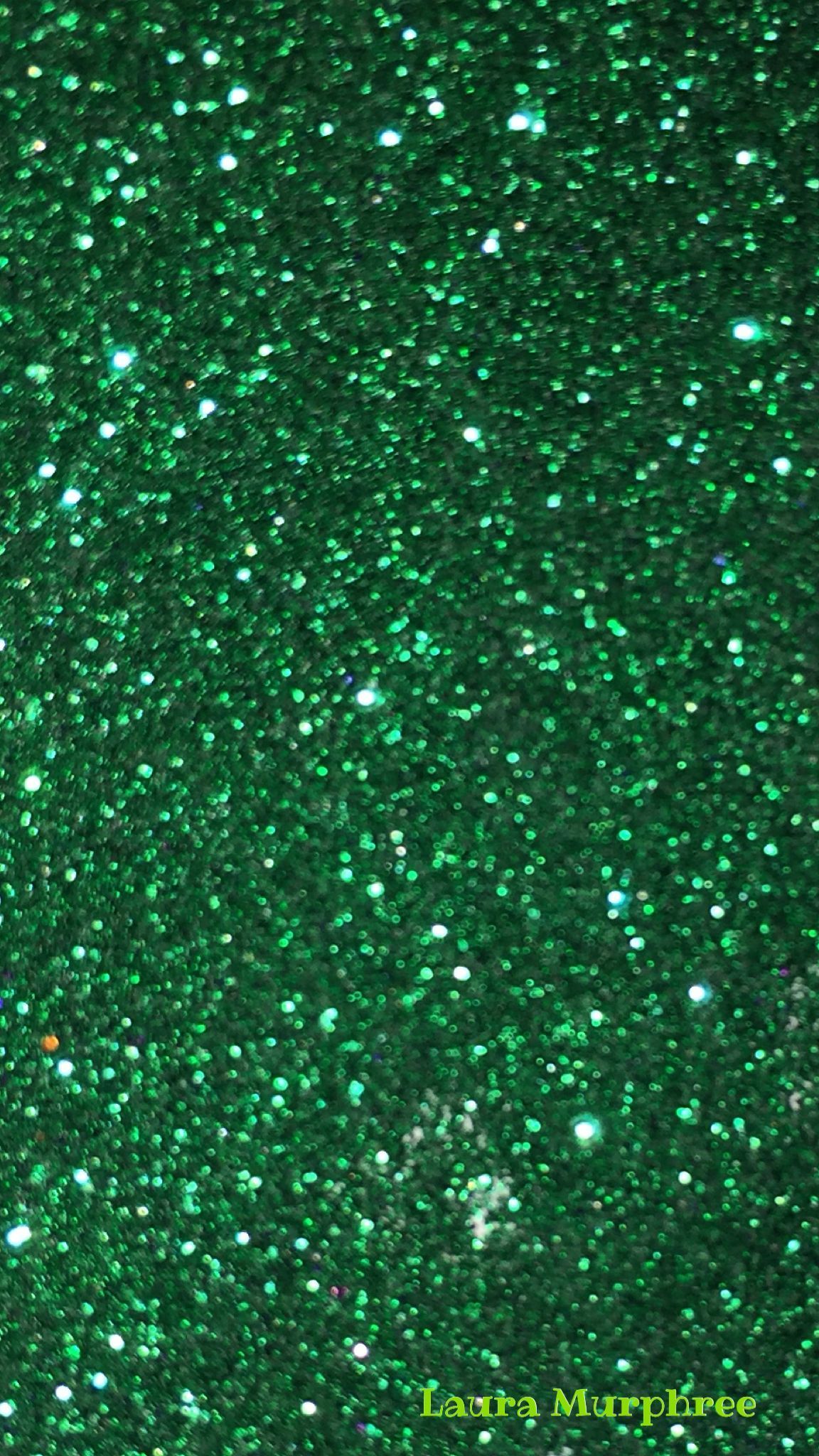 Dark Green Glitter Wallpaper