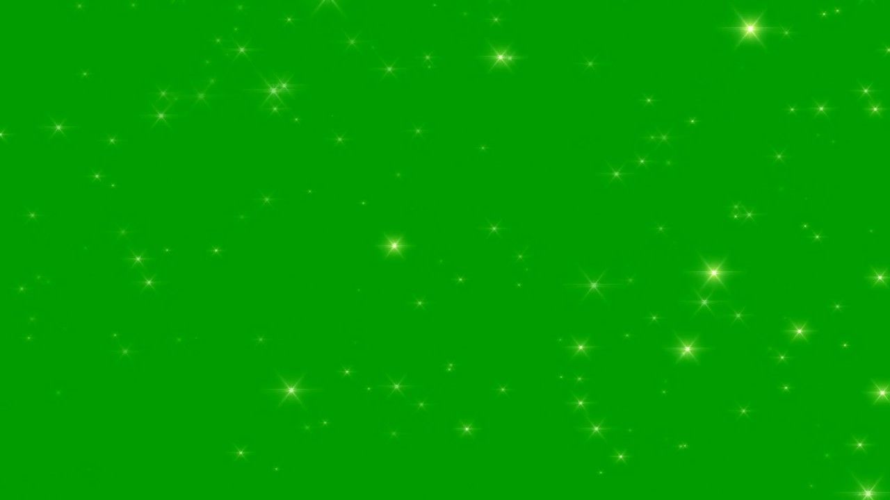 4K Glitter Star Free Green Screen Effect