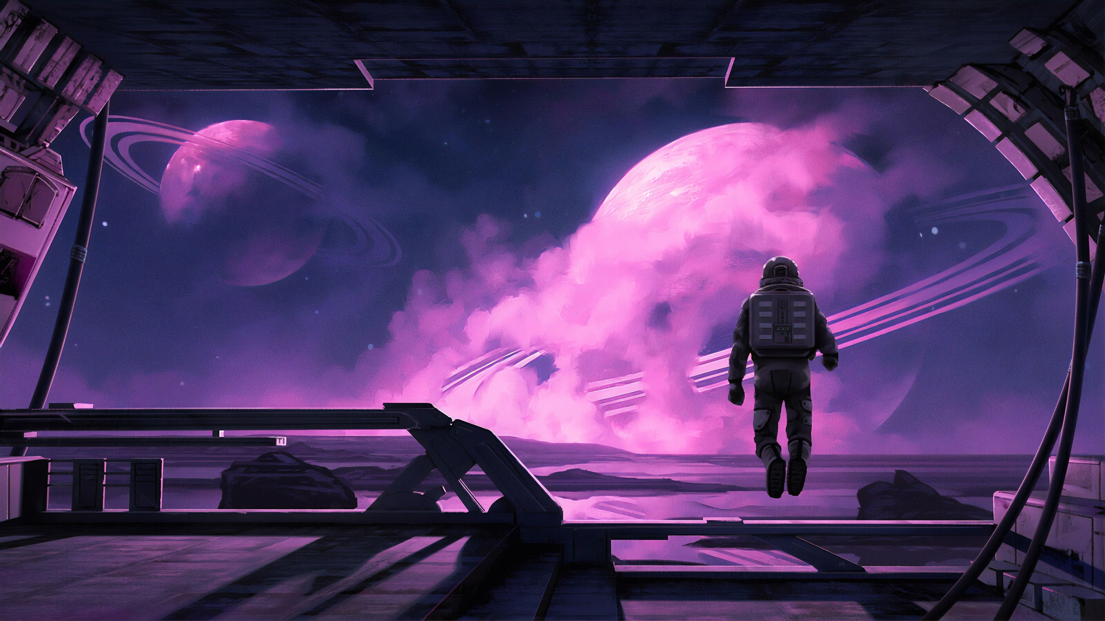 Astronaut Looking Away, HD Artist, 4k Wallpaper, Image, Background, Photo and Picture