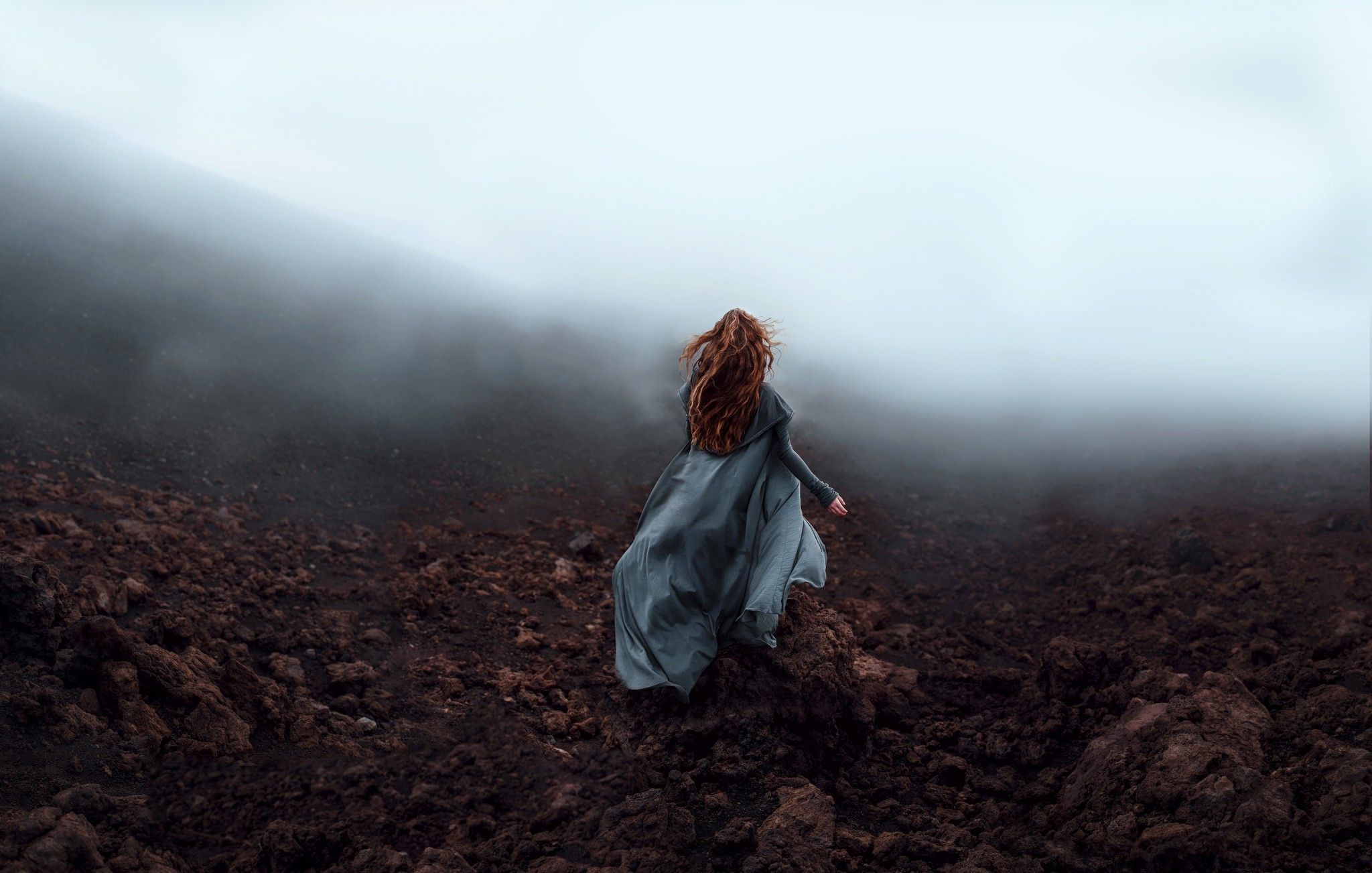 women, Looking Away, Mist Wallpaper HD / Desktop and Mobile Background