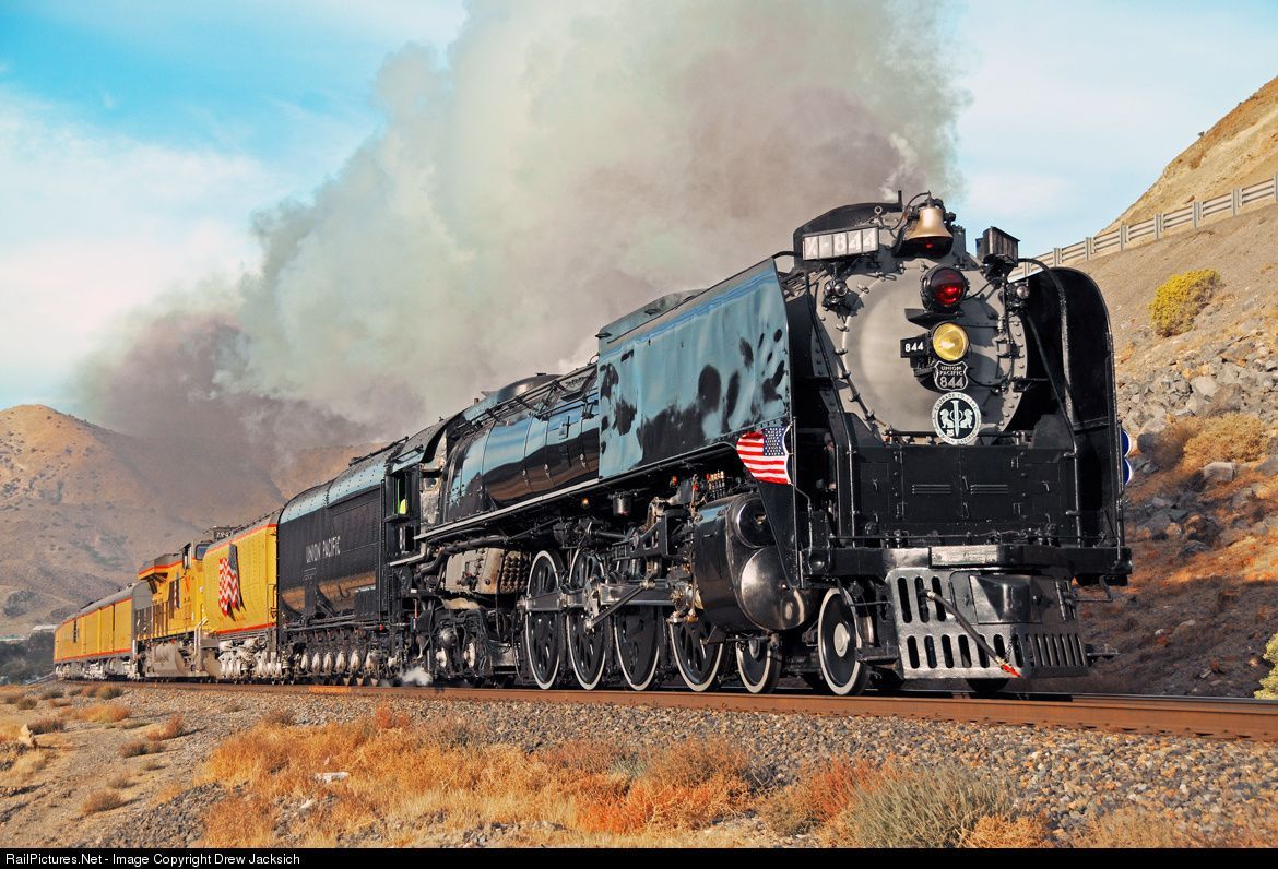 UP 844 ideas. union pacific railroad, steam trains, steam locomotive
