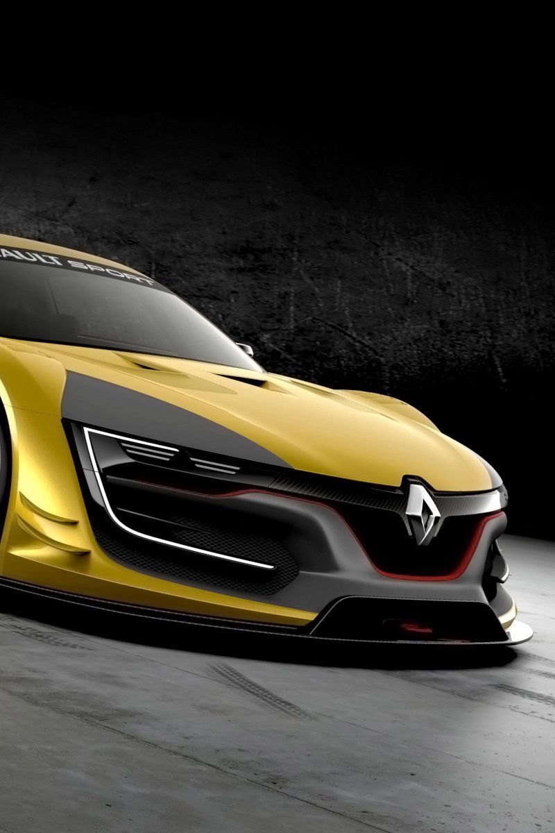 Download Wallpaper 800x1200 Renault Sport, Rs 01, Yellow, Concept, Side View Iphone 4s 4 For Parallax HD Background