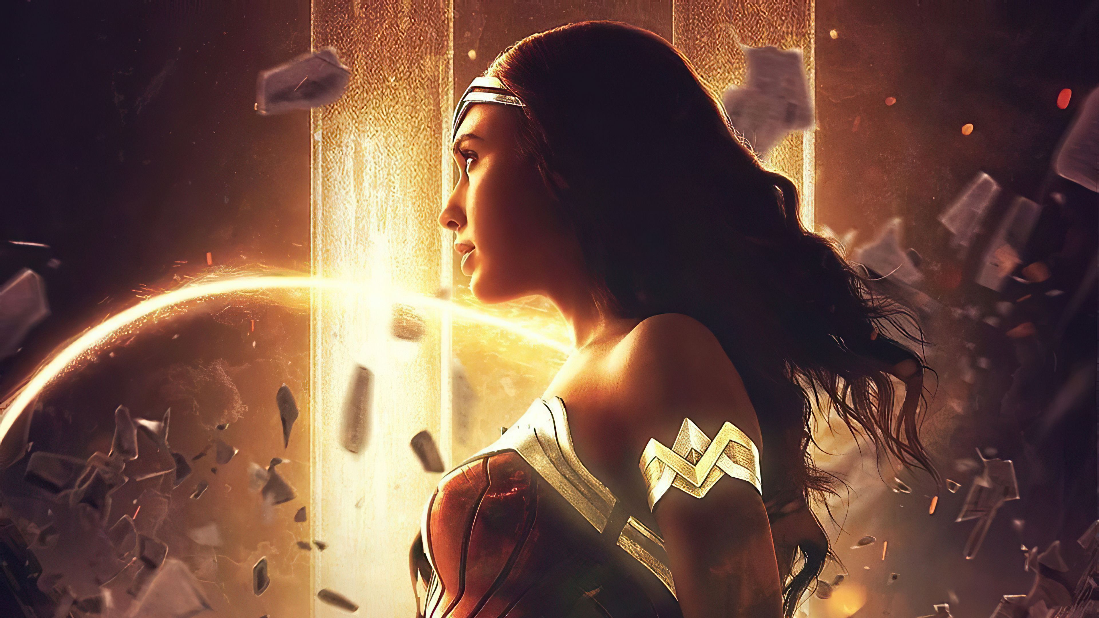 Wonder Woman looking away Wallpaper 4k Ultra HD