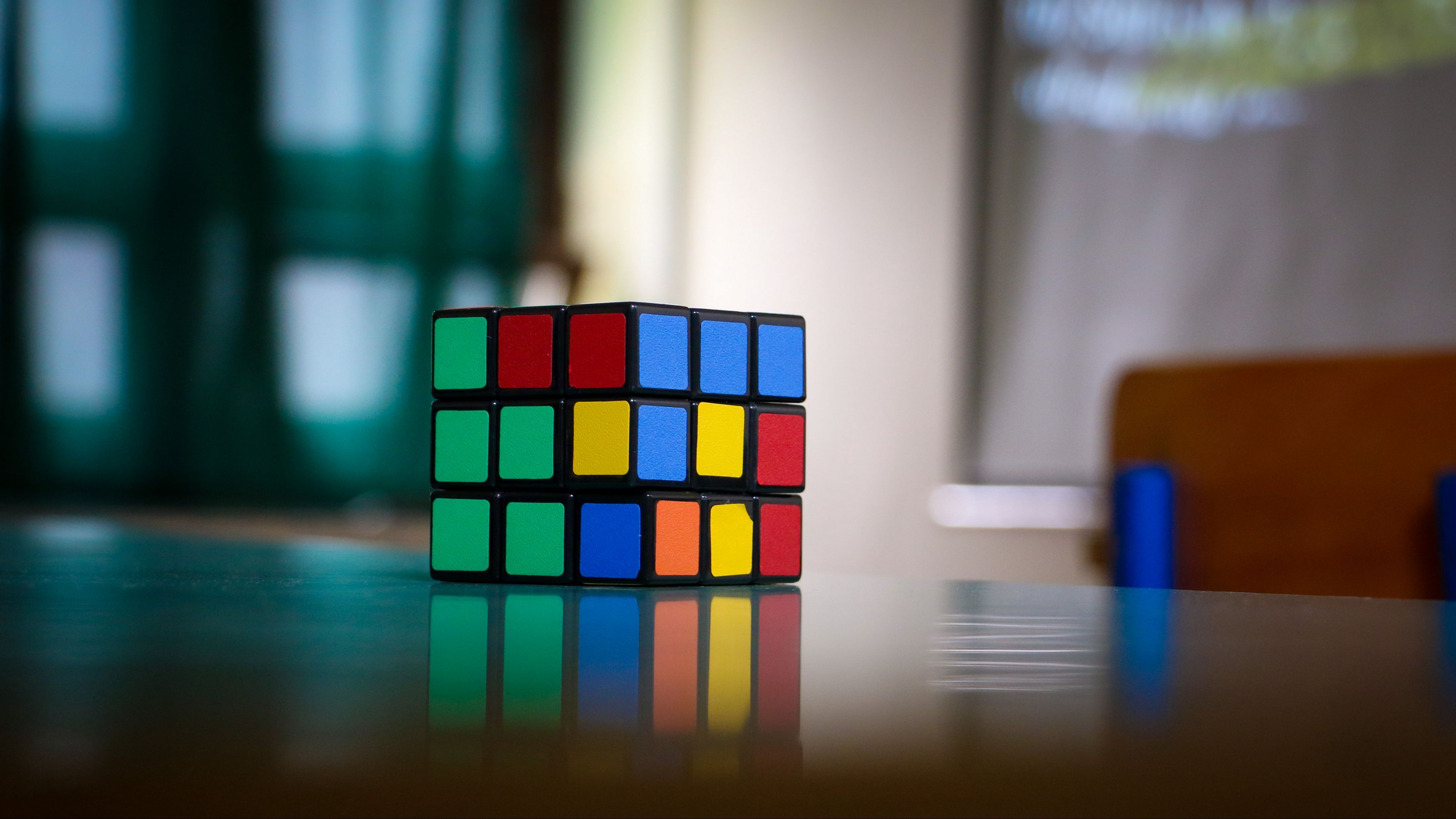 Download Wallpaper 3840x2160 Rubiks Cube, Puzzle, Multi Colored 4k Uhd 16:9 HD Background