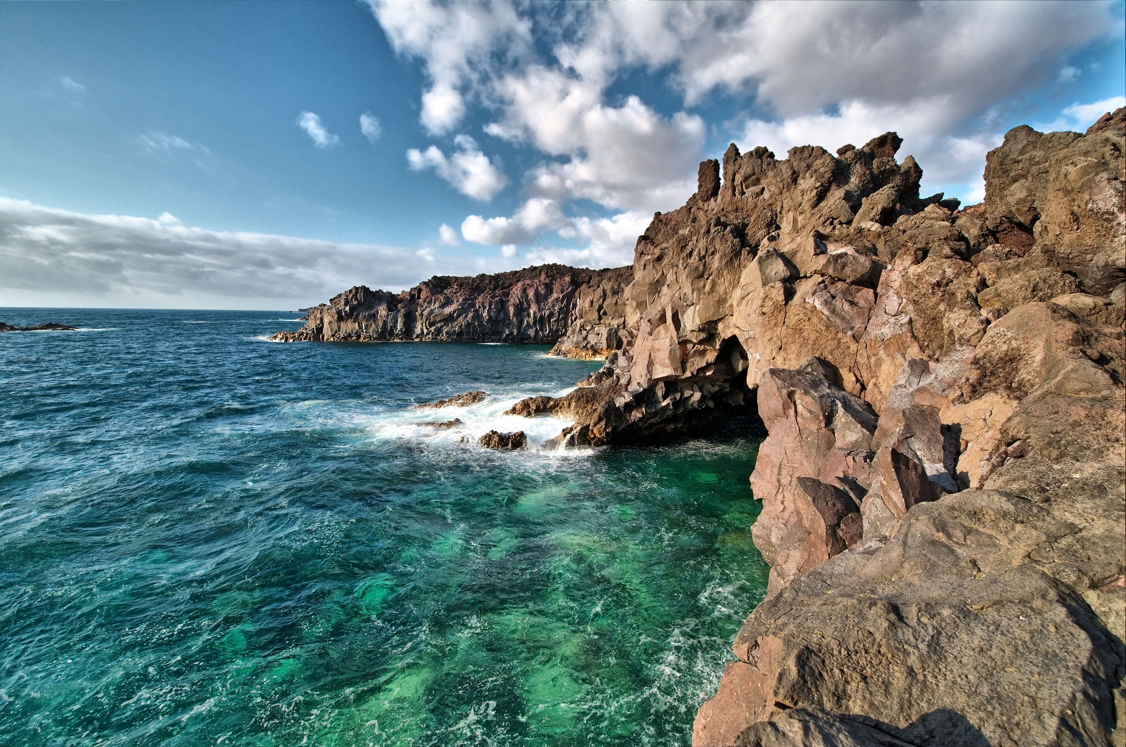 Rocky Coastline 4k Ultra HD Wallpaper. Background Imagex2836
