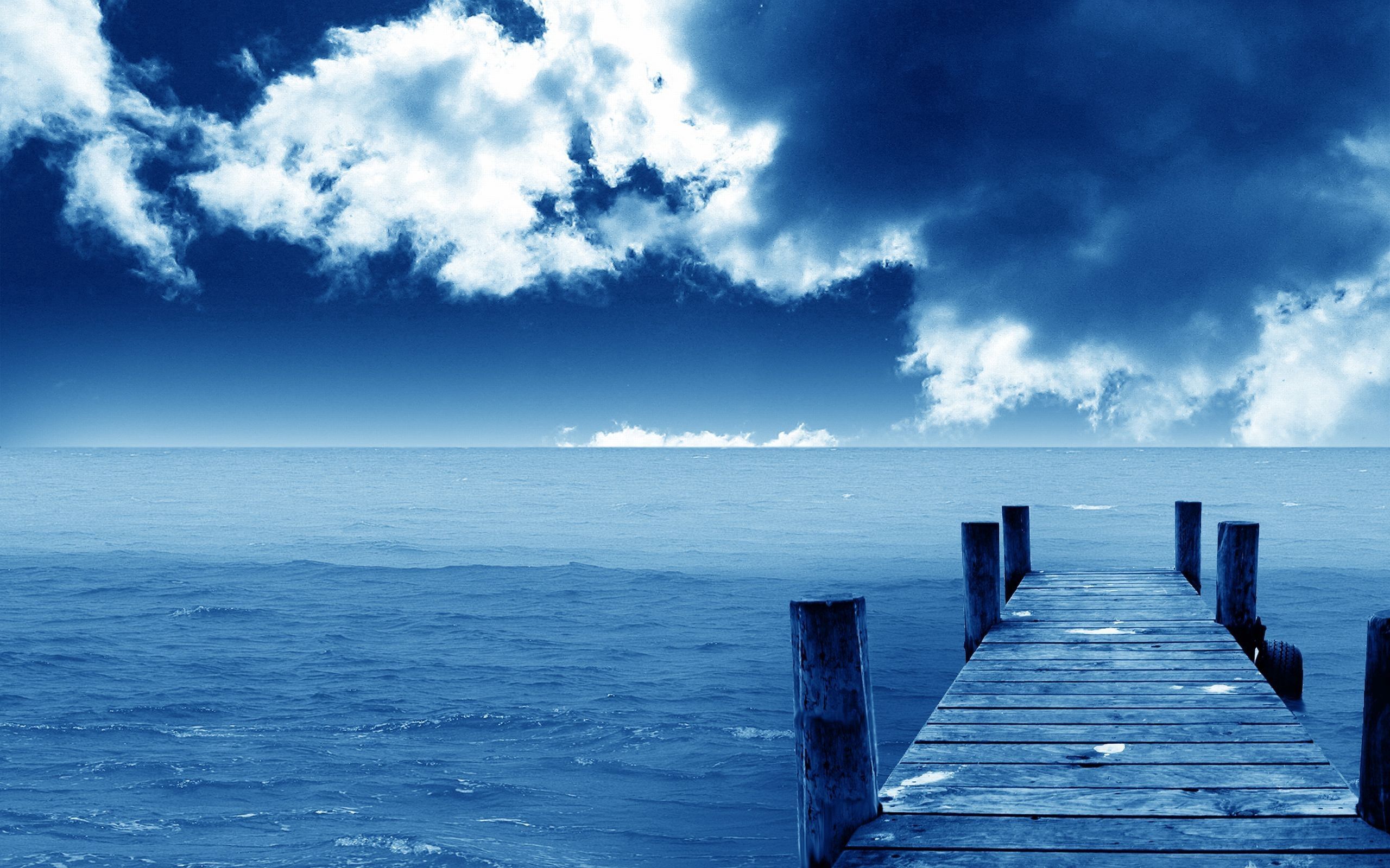 Download wallpaper 2560x1600 sea, pier, beautiful, sky, summer HD background