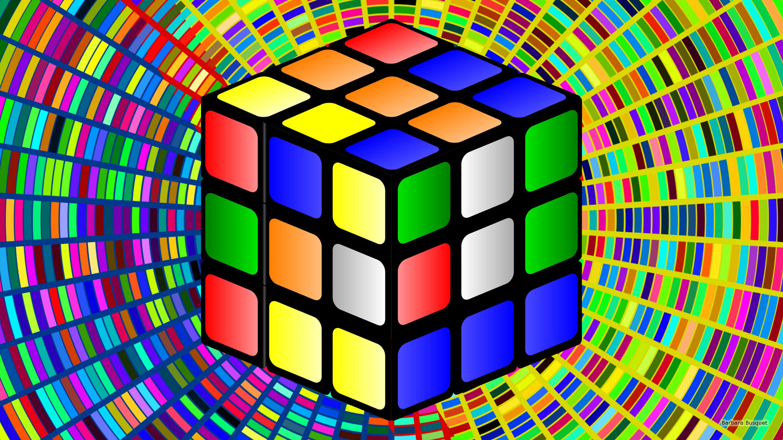 Rubik's Cube Wallpaper HD HD Wallpaper