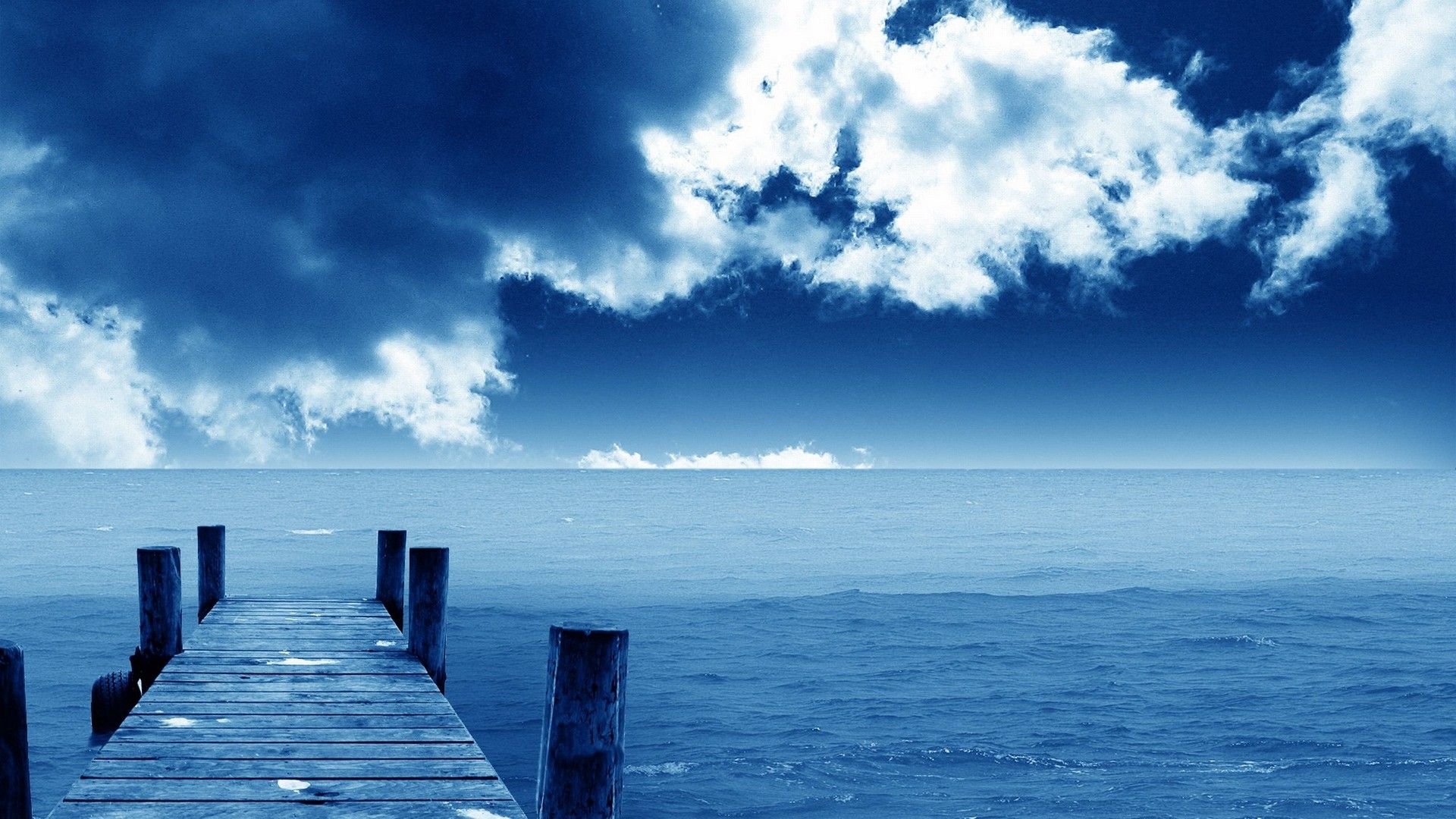 Sea, pier, beautiful, sky, summer. picture, photo, desktop wallpaper