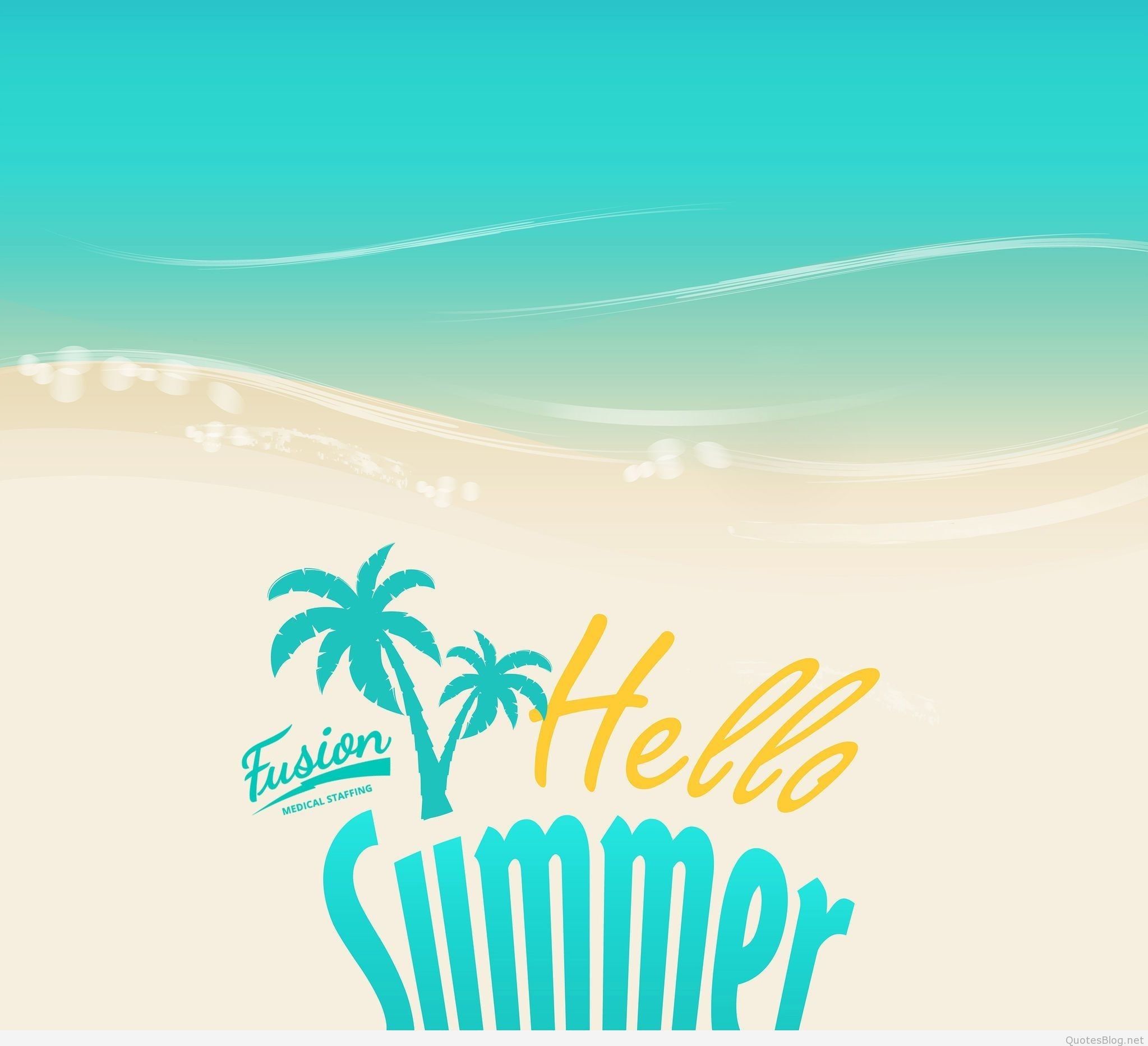 Cute Hello Summer Wallpaper